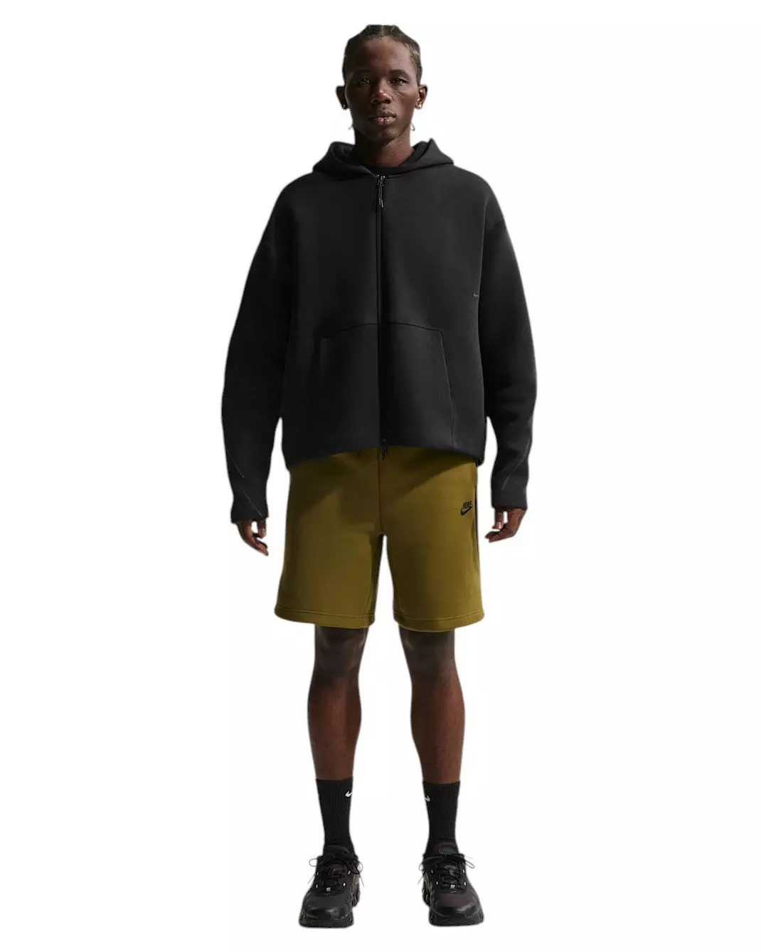 Nike Men's Tech Fleece Full-Zip Hoodie - BLACK