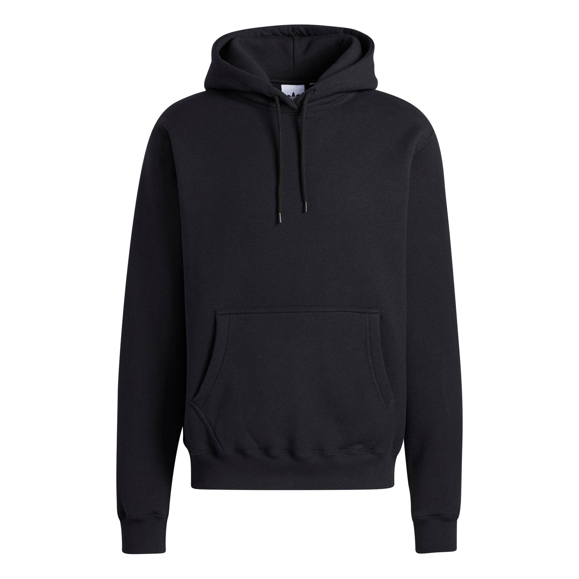 adidas Originals Men's OG Blank Black Hoodie - BLACK Thumbnail View 6