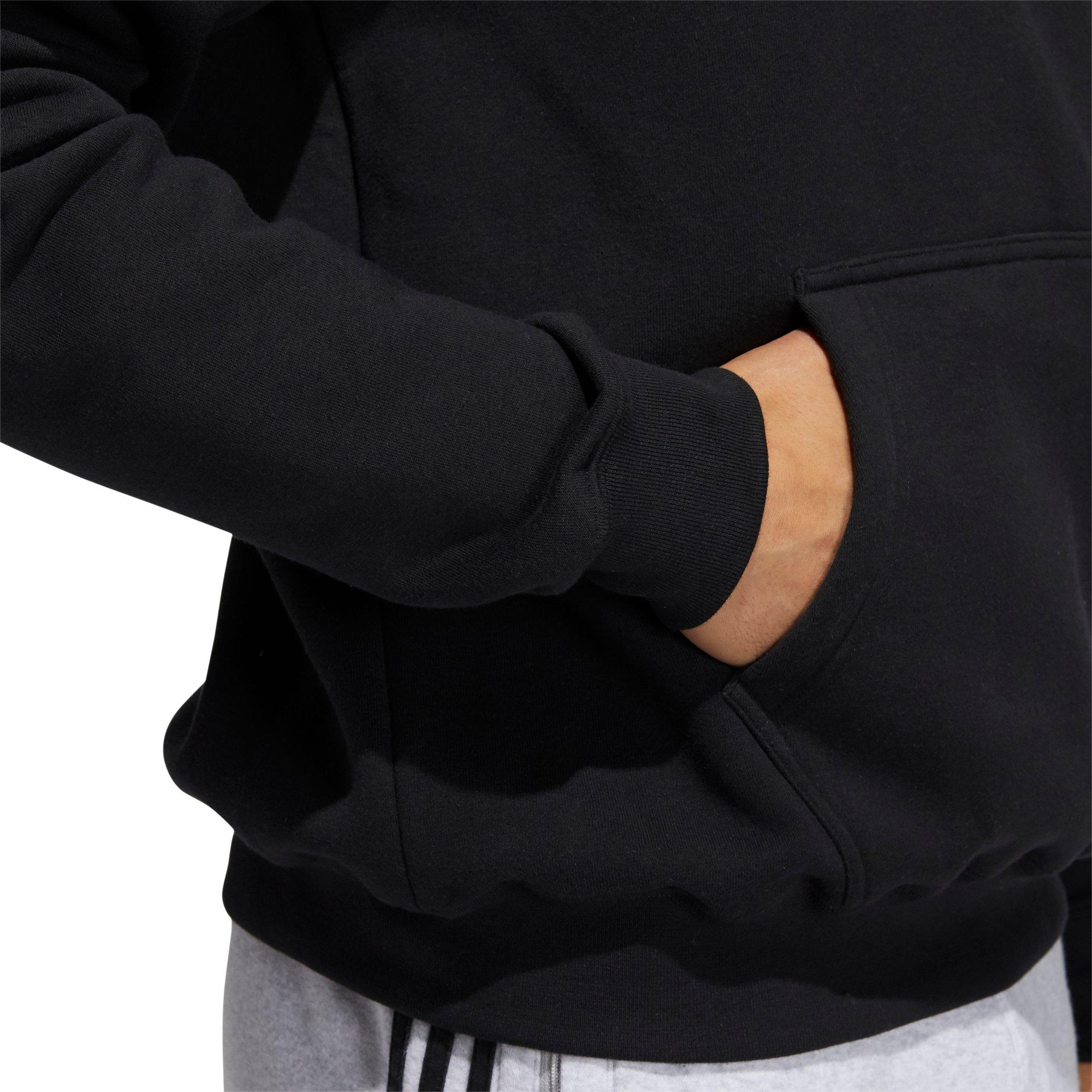 adidas Originals Men's OG Blank Black Hoodie - BLACK Thumbnail View 4