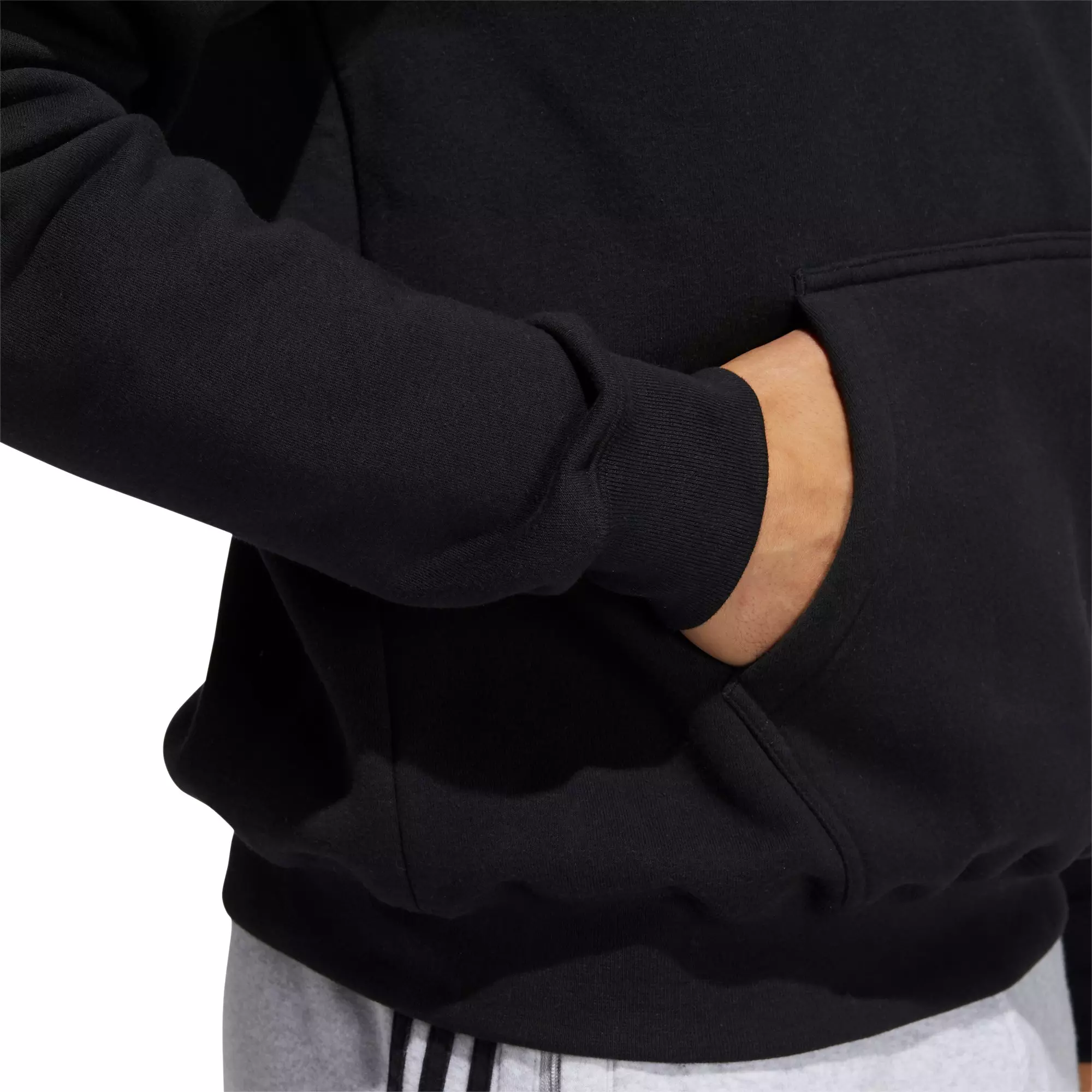 adidas Originals Men's OG Blank Black Hoodie - BLACK