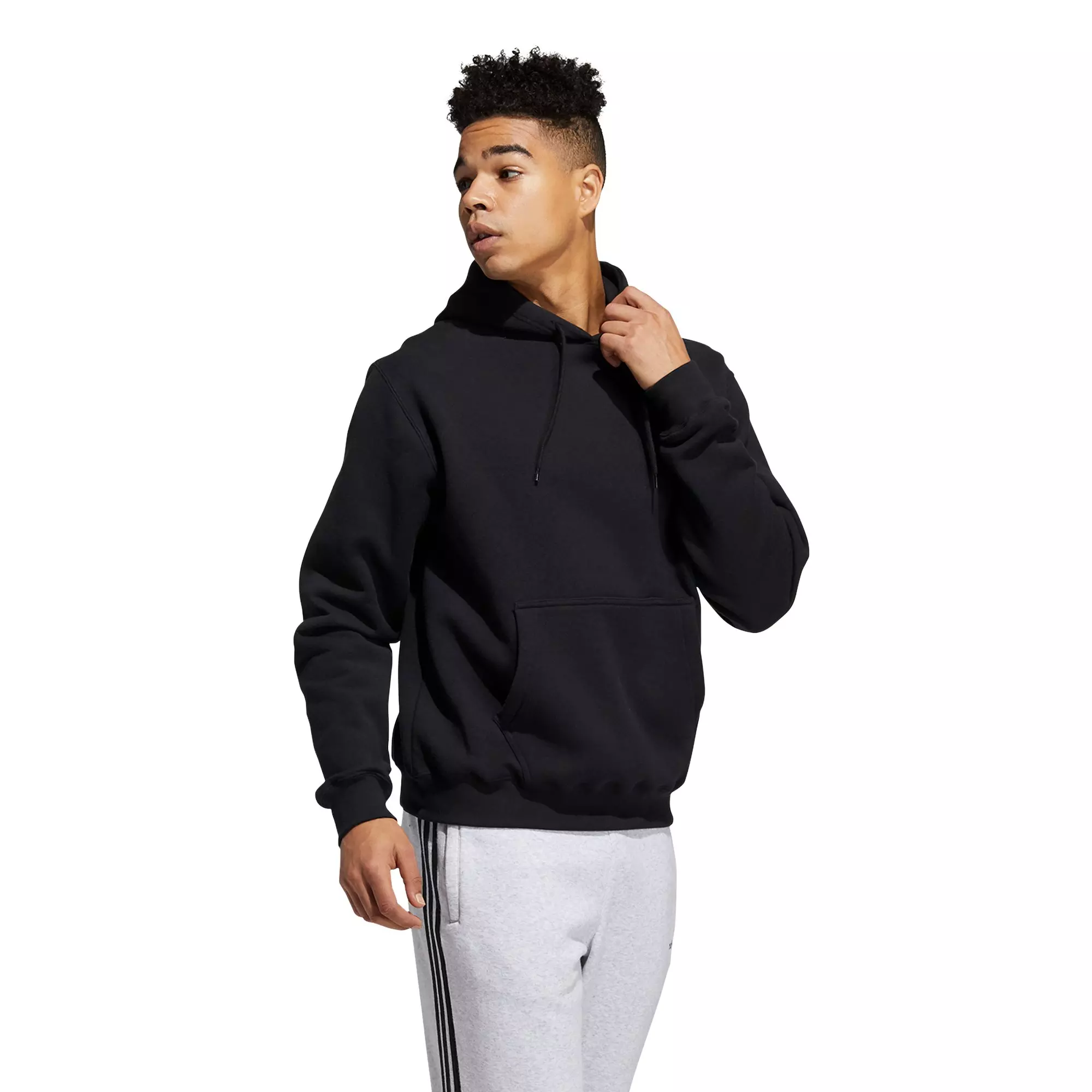 adidas Originals Men's OG Blank Black Hoodie - BLACK