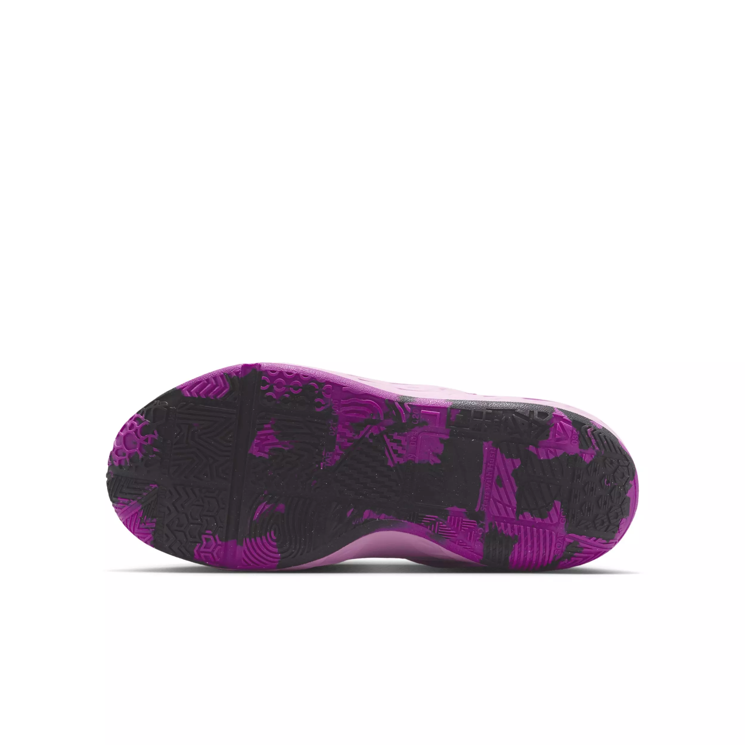 Nike Team Hustle D 12 "White/University Gold/Vivid Purple/White" Grade School Boys' Basketball Shoe - WHITE/GOLD/PURPLE/WHITE