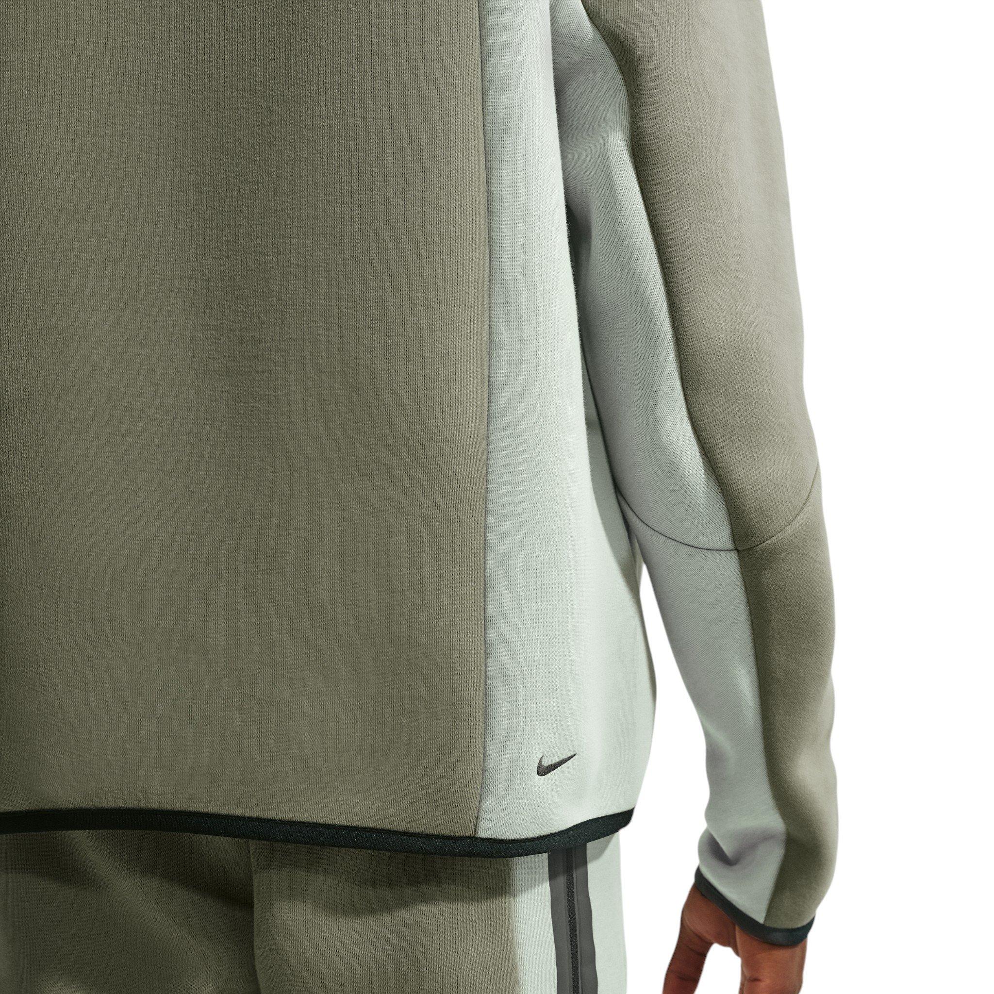 Nike Men's Tech Color-Block Full-Zip Fleece Windrunner Jacket - GREY Thumbnail View 2