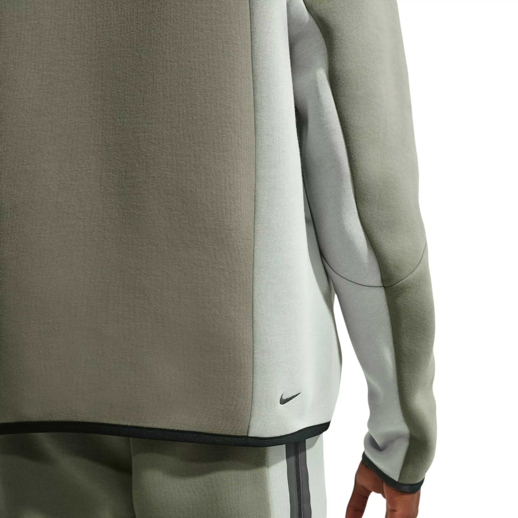 Nike Men's Tech Color-Block Full-Zip Fleece Windrunner Jacket - GREY