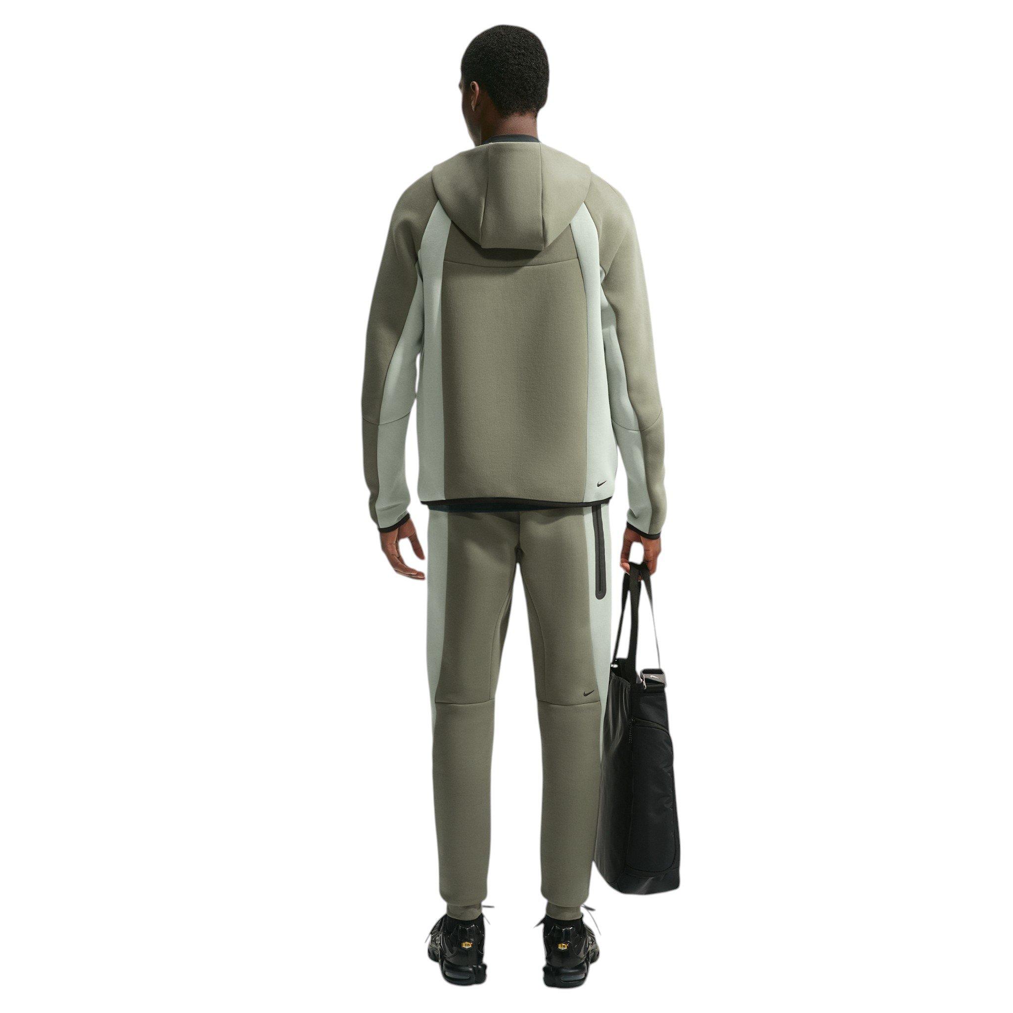 Nike Men's Tech Color-Block Full-Zip Fleece Windrunner Jacket - GREY Thumbnail View 5