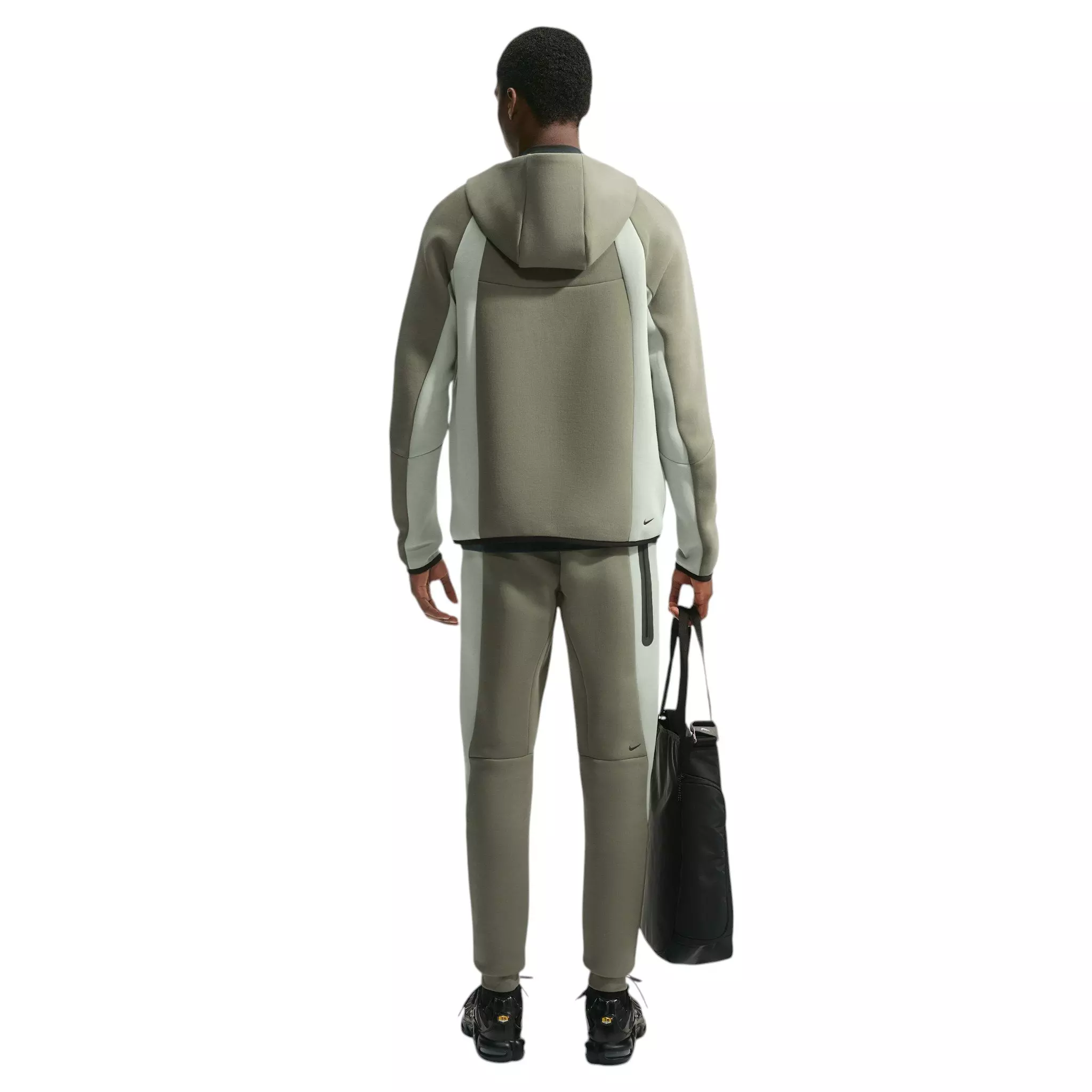 Nike Men's Tech Color-Block Full-Zip Fleece Windrunner Jacket - GREY