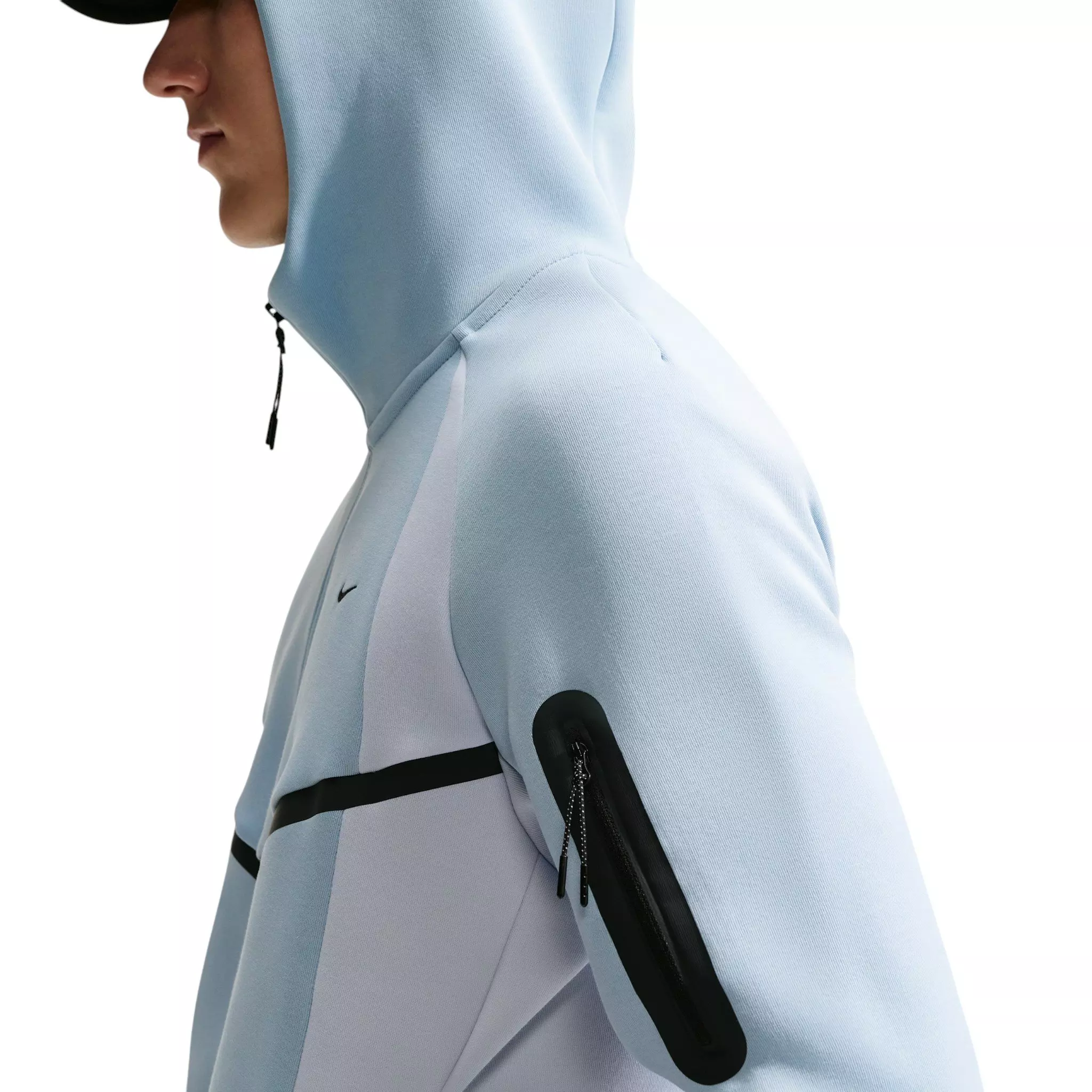 Nike Men's Tech Color-Block Full-Zip Fleece Windrunner Jacket - BLUE