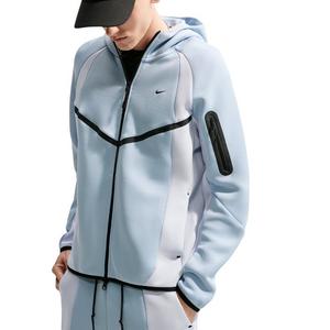 Nike Men's Tech Color-Block Full-Zip Fleece Windrunner Jacket - BLUE