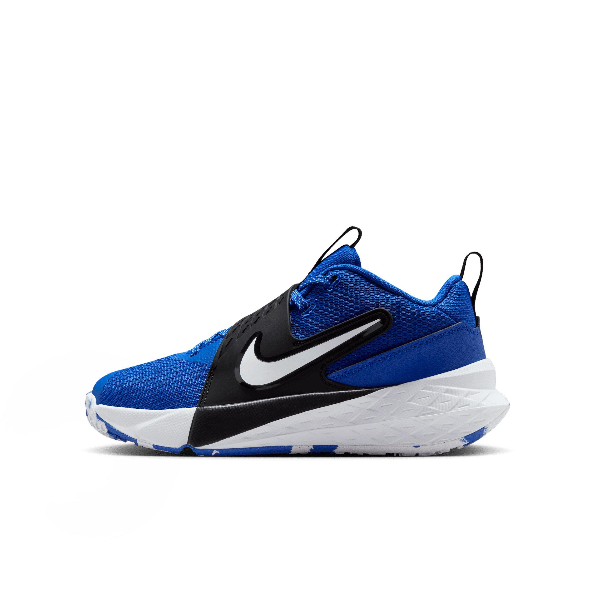 Nike Team Hustle D 12 Grade School Boys' "Game Royal/Black/White" Basketball Shoe