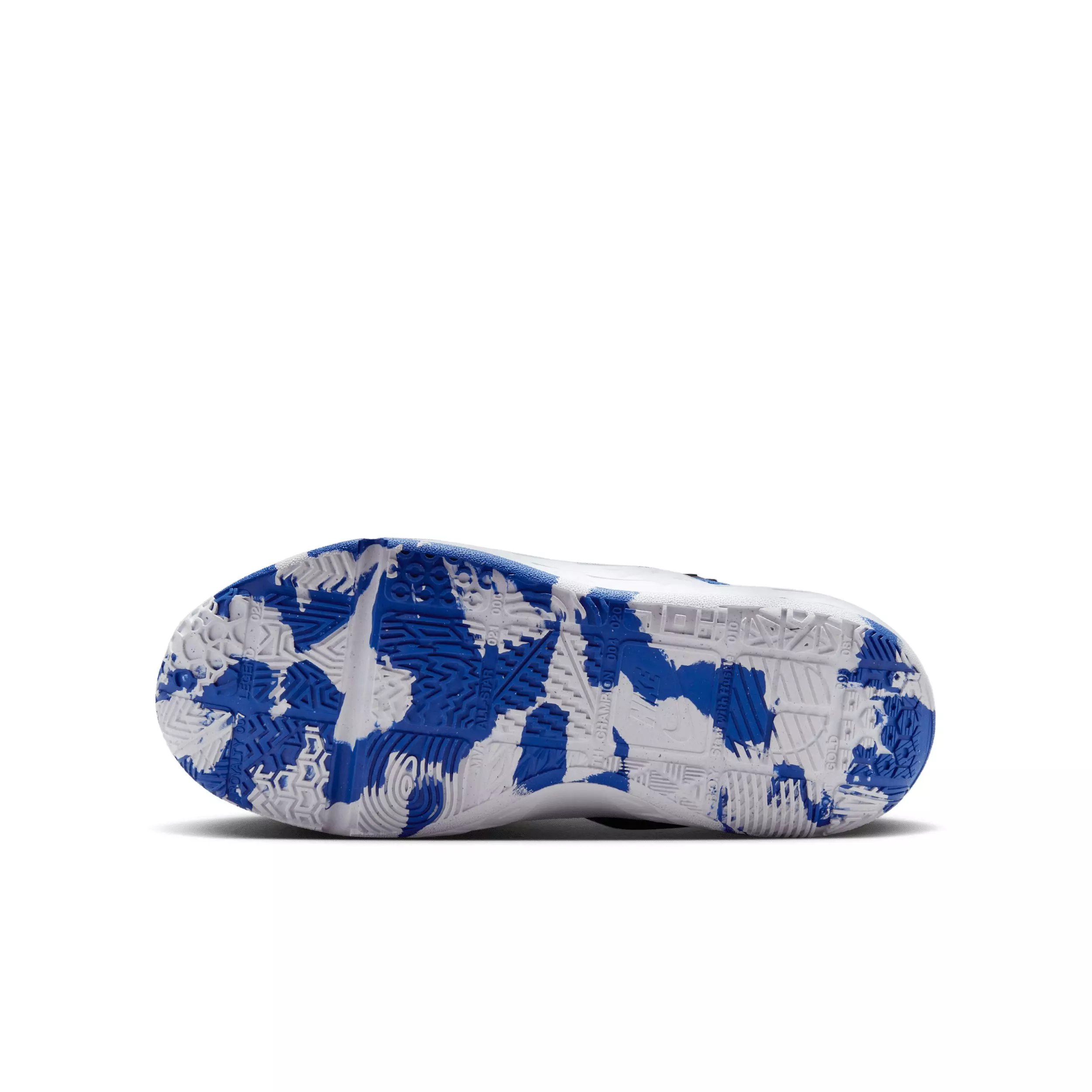 Nike Team Hustle D 12 "Game Royal/Black/White" Grade School Boys' Basketball Shoe - ROYAL/BLACK/WHITE