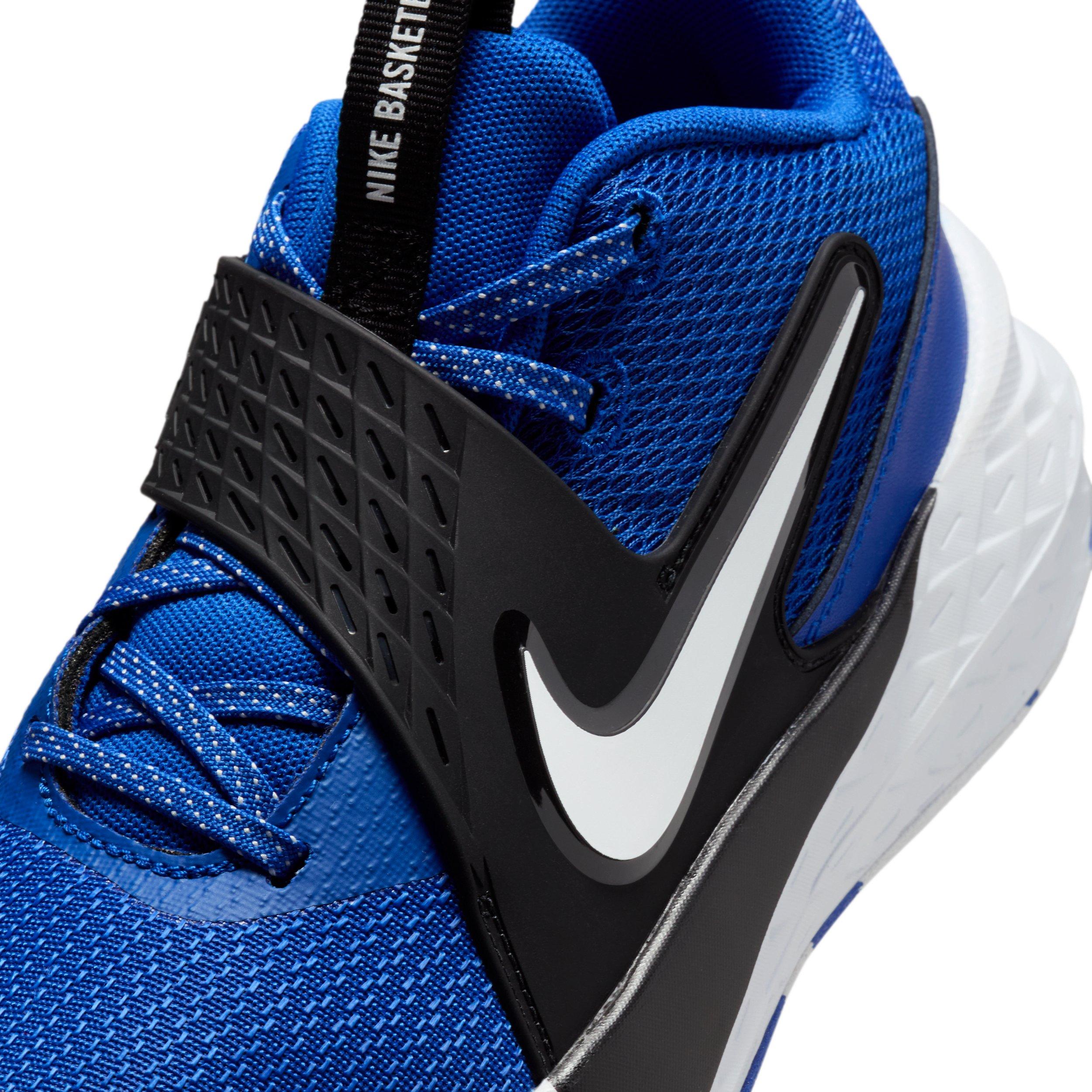 Nike Team Hustle D 12 Grade School Boys' "Game Royal/Black/White" Basketball Shoe
