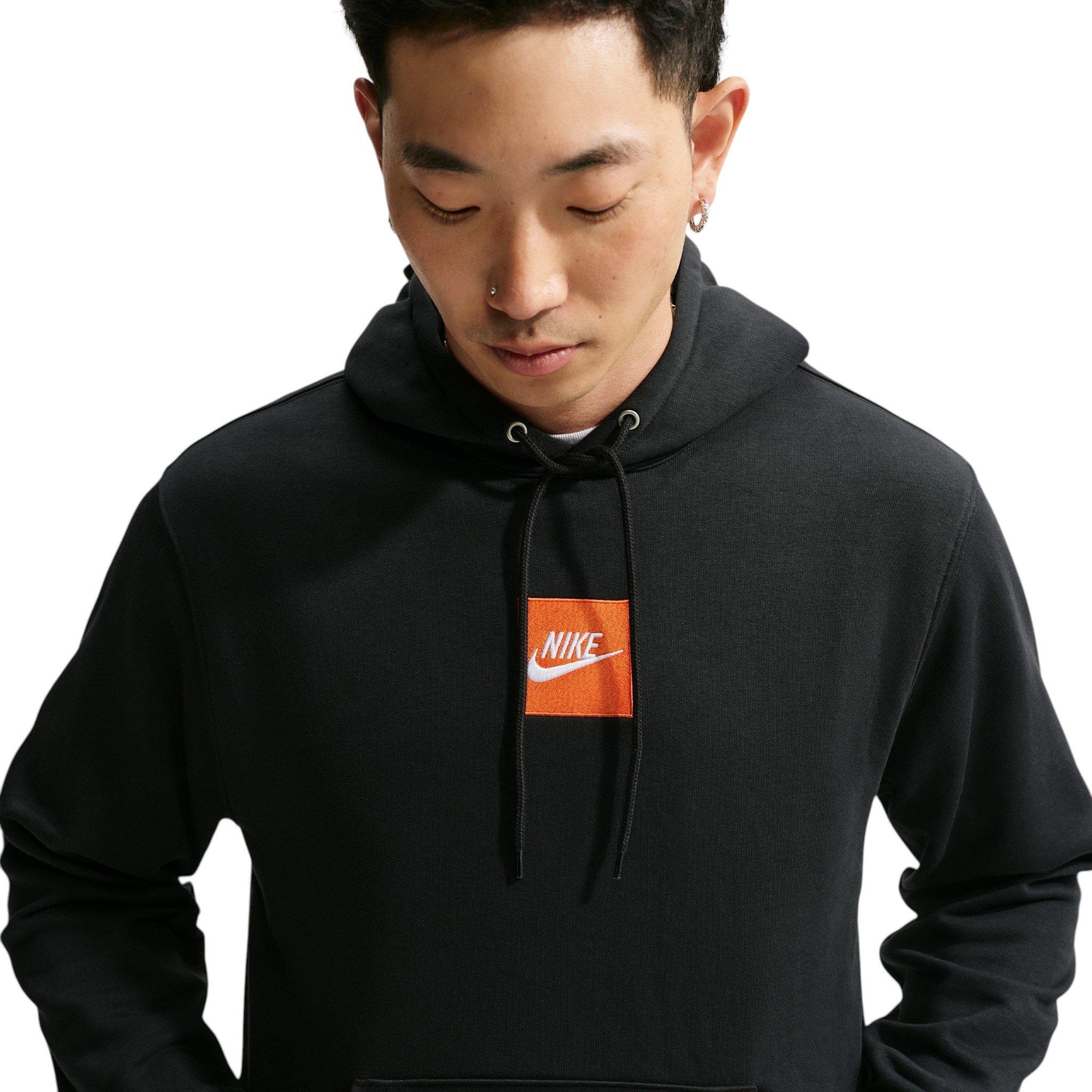 Nike Men's Sportswear Club French Terry Hoodie - BLACK