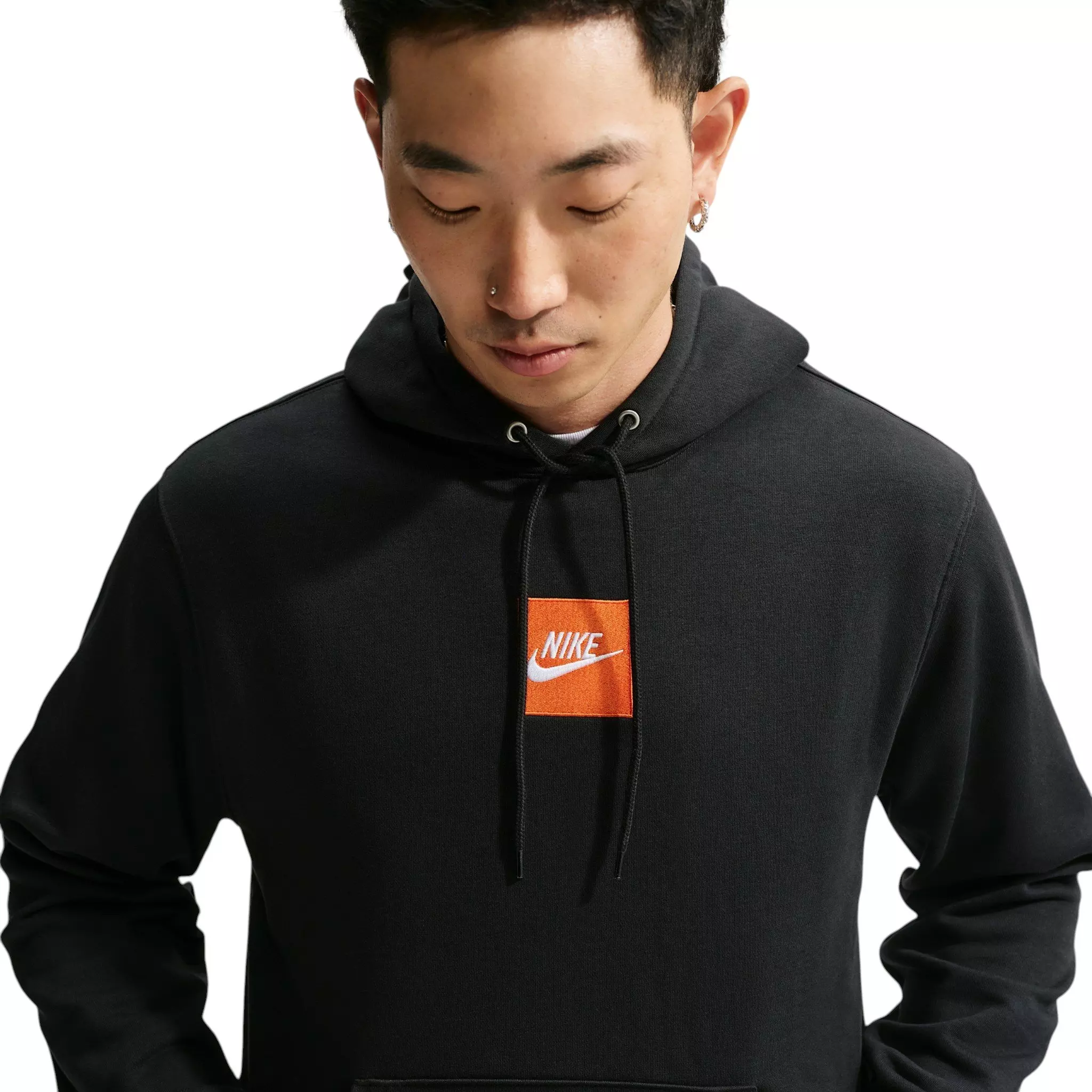 Nike Men's Sportswear Club French Terry Hoodie - BLACK