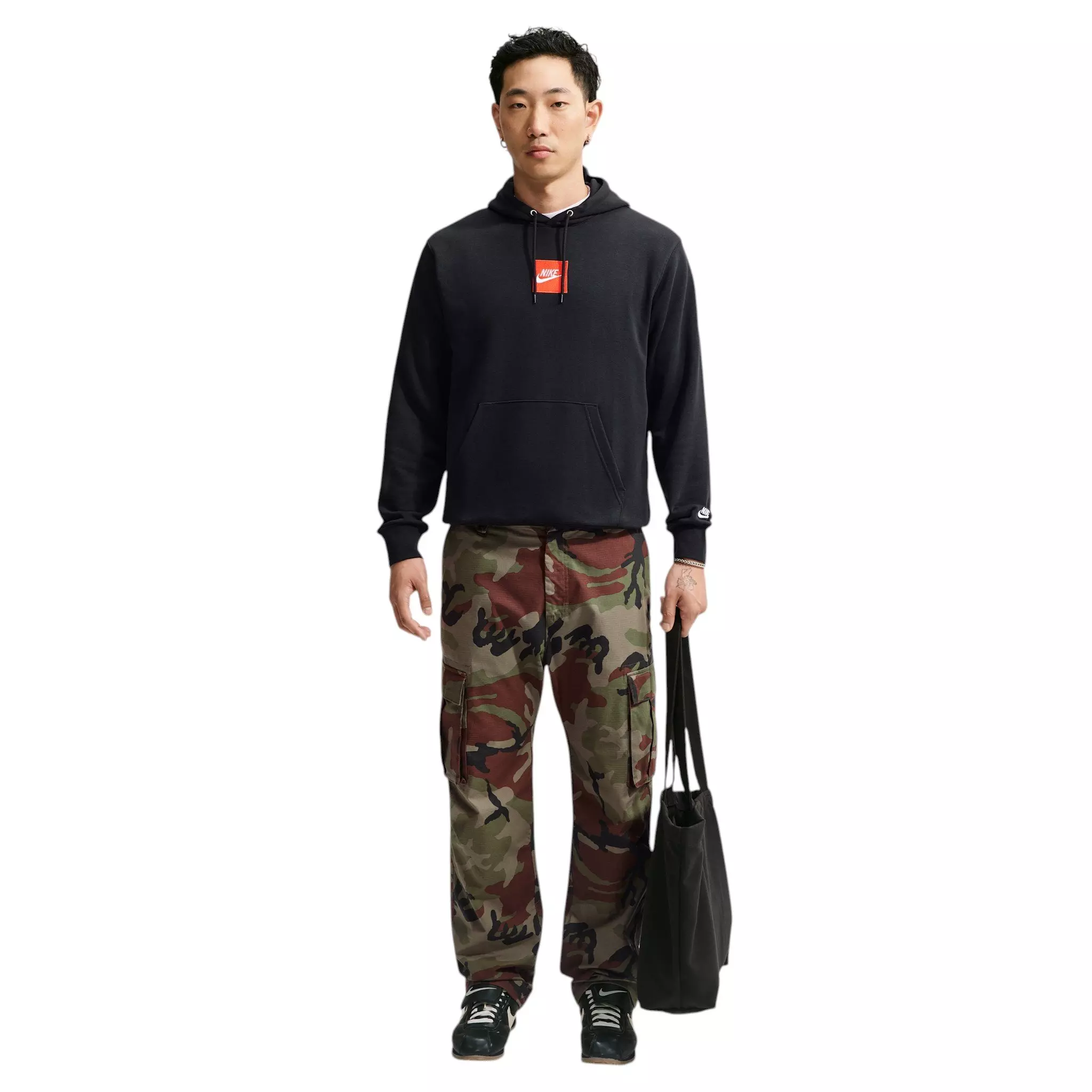 Nike Men's Sportswear Club French Terry Hoodie - BLACK