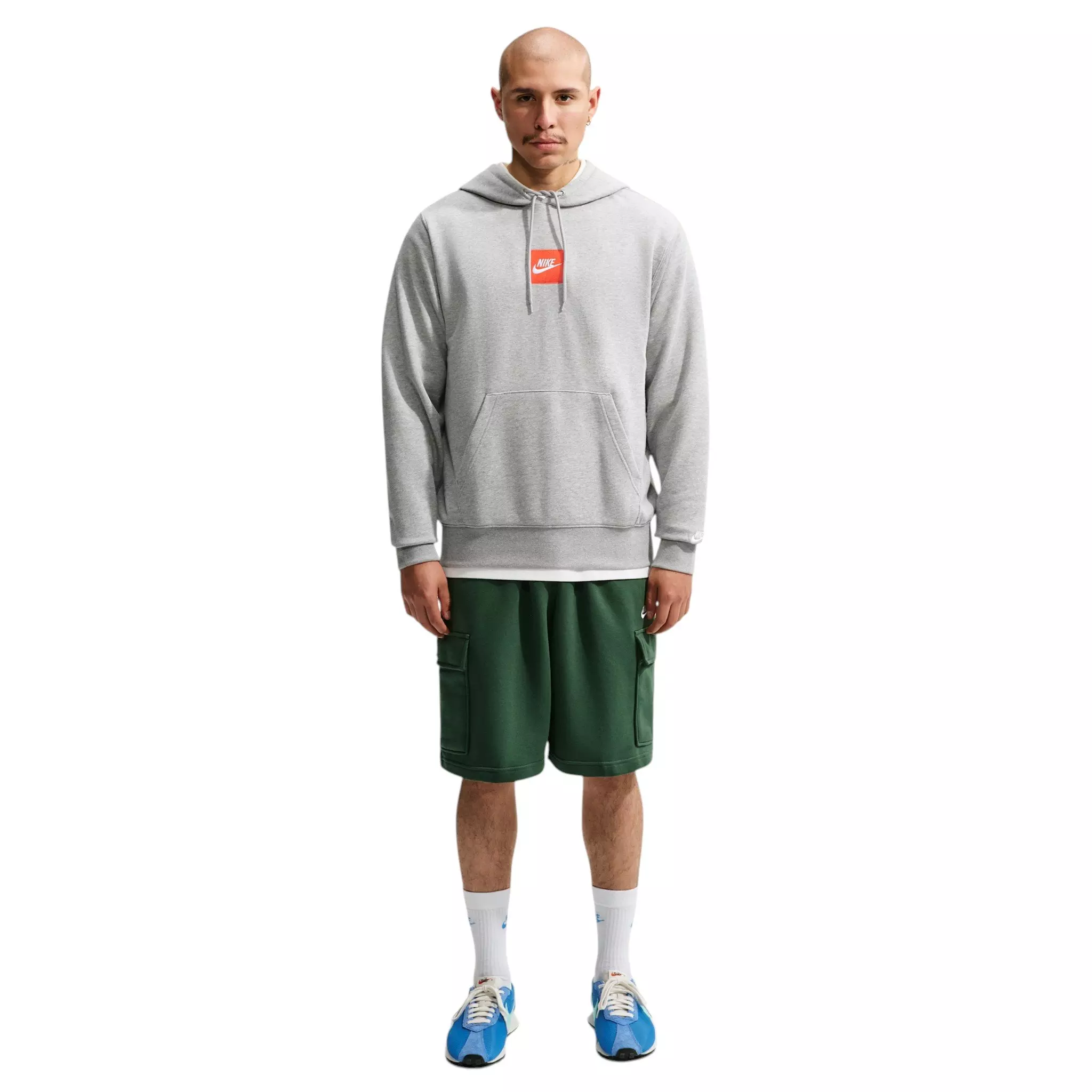 Nike Men's Sportswear Club French Terry Hoodie - GREY