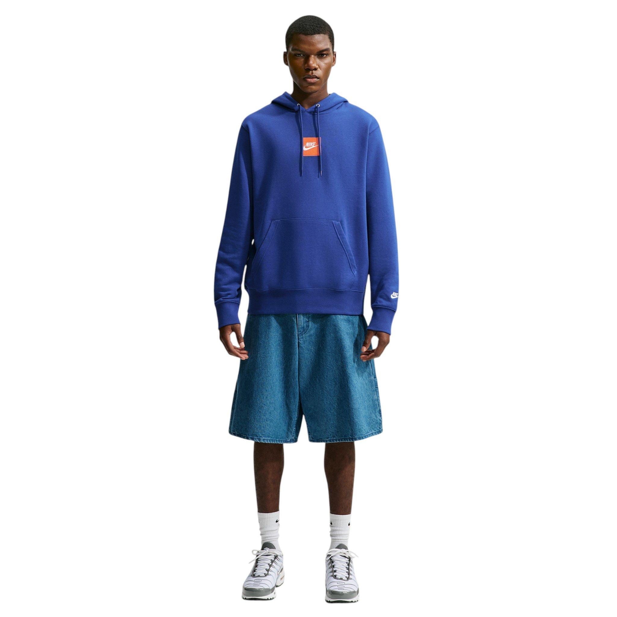 Nike Men's Sportswear Club French Terry Hoodie - BLUE