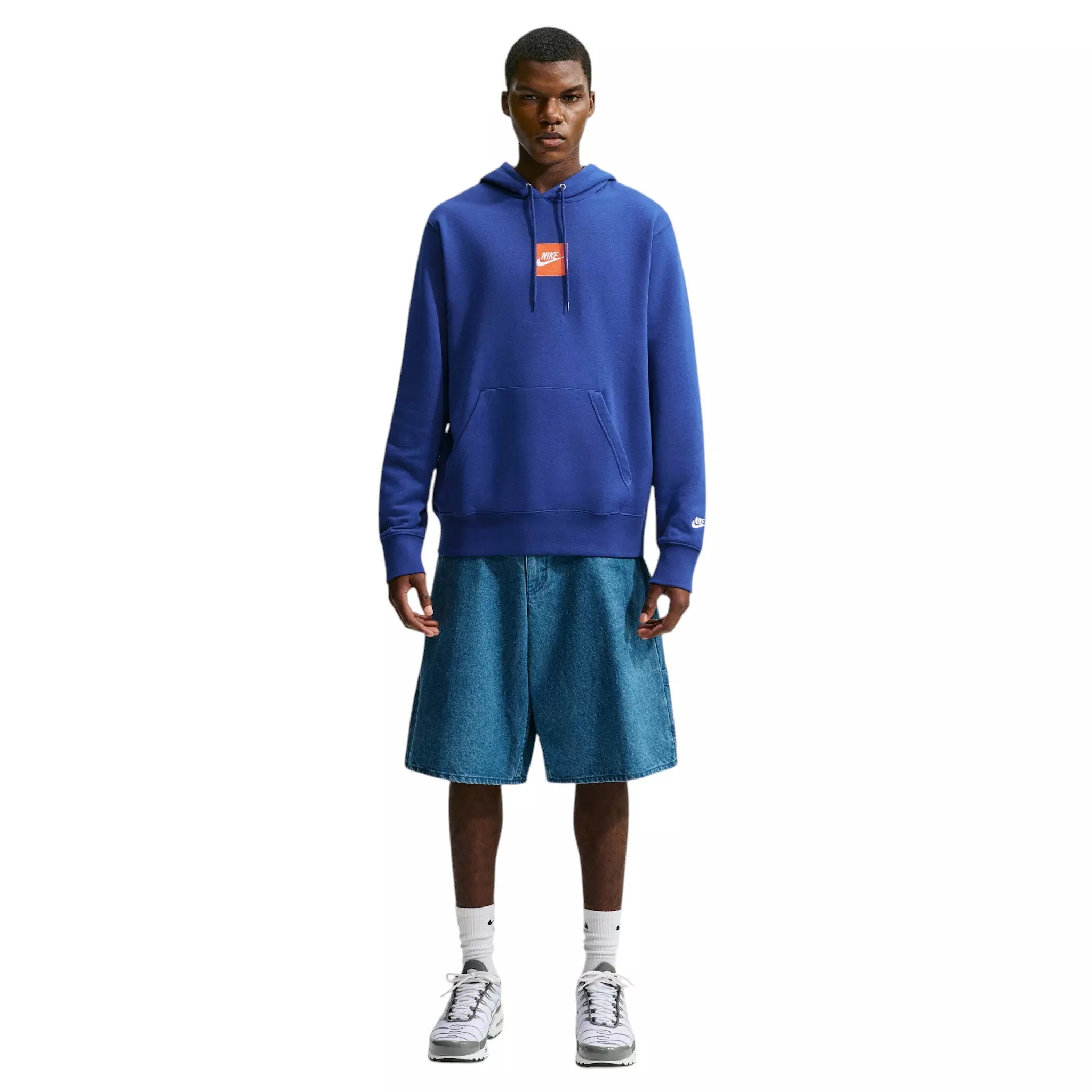 Nike Men's Sportswear Club French Terry Hoodie - BLUE