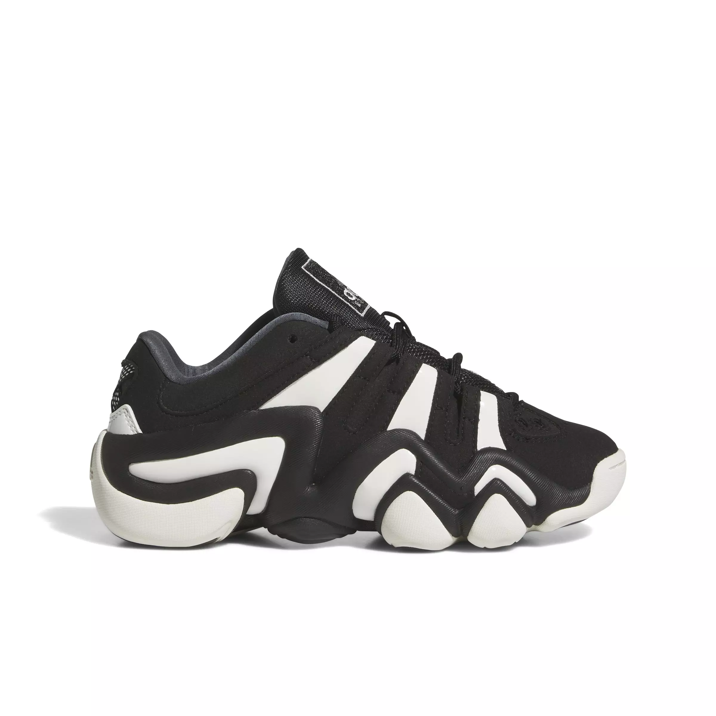adidas Crazy 8 Low "Core Black/Cloud White" Grade School Boys' Basketball Shoe - BLACK/WHITE