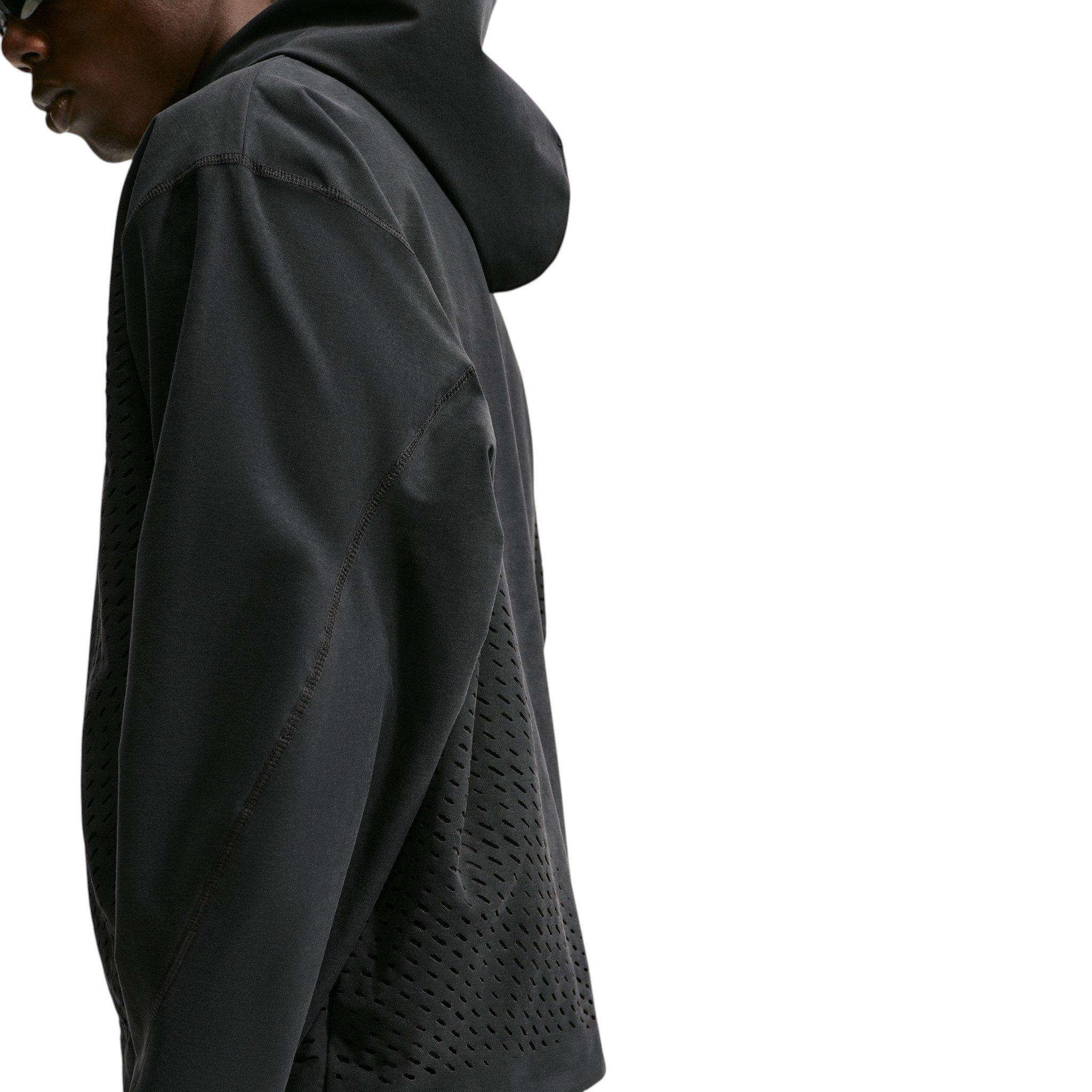 Nike Men's Tech Dri-FIT Shori Knit Pullover Hoodie - BLACK