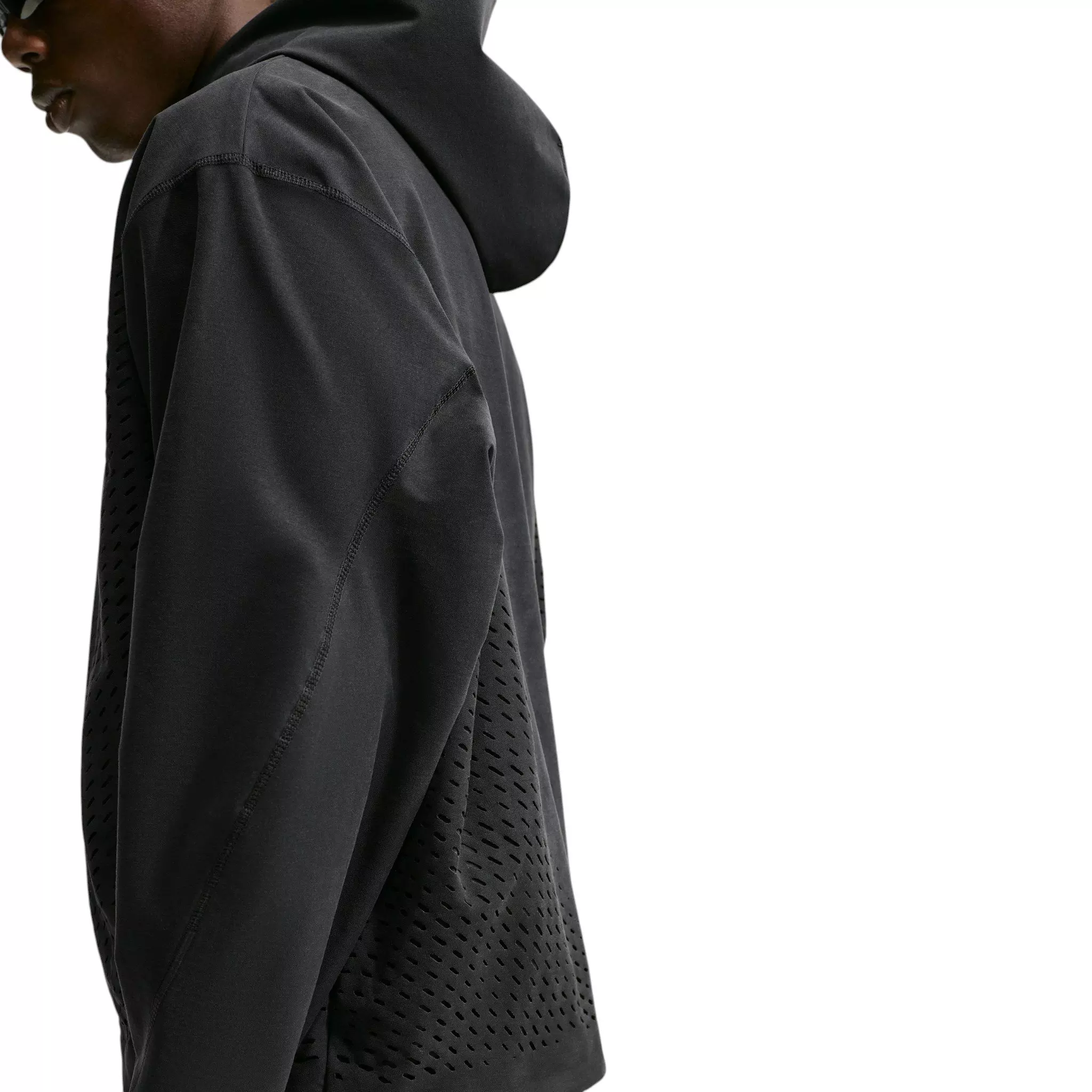 Nike Men's Tech Dri-FIT Shori Knit Pullover Hoodie - BLACK