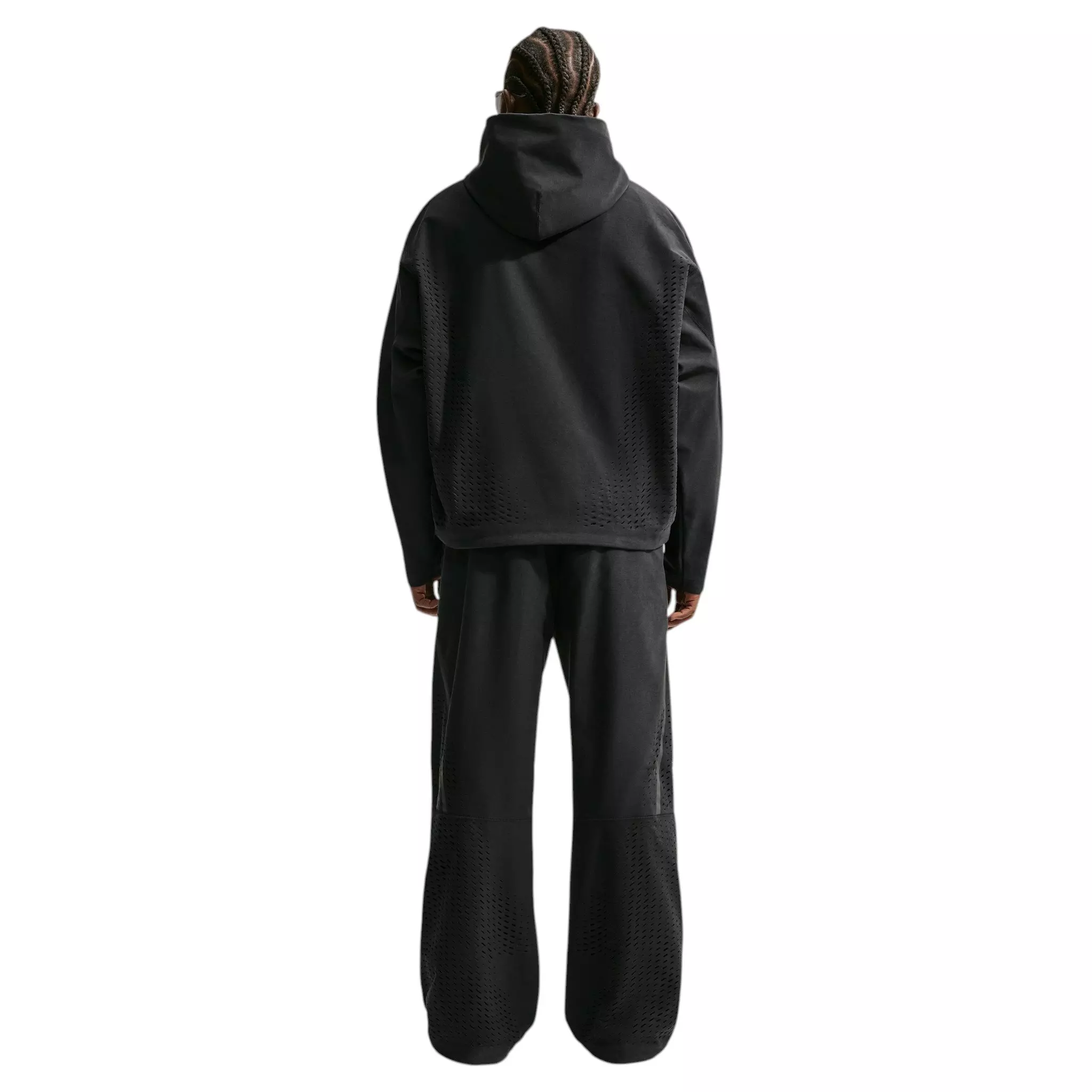 Nike Men's Tech Dri-FIT Shori Knit Pullover Hoodie - BLACK