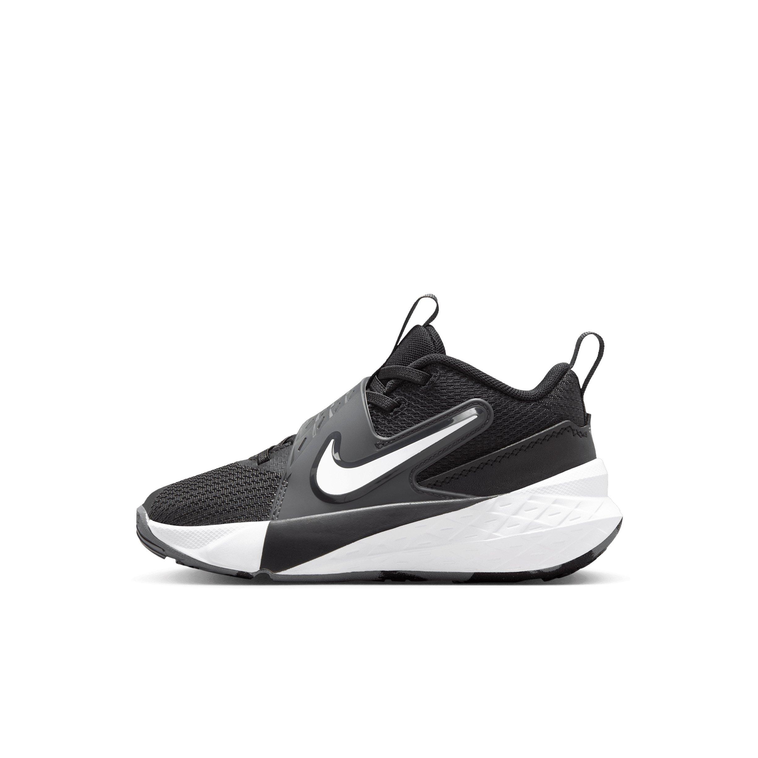 Nike Team Hustle D 12 Preschool Boys' "Black/Anthracite/White" Basketball Shoe