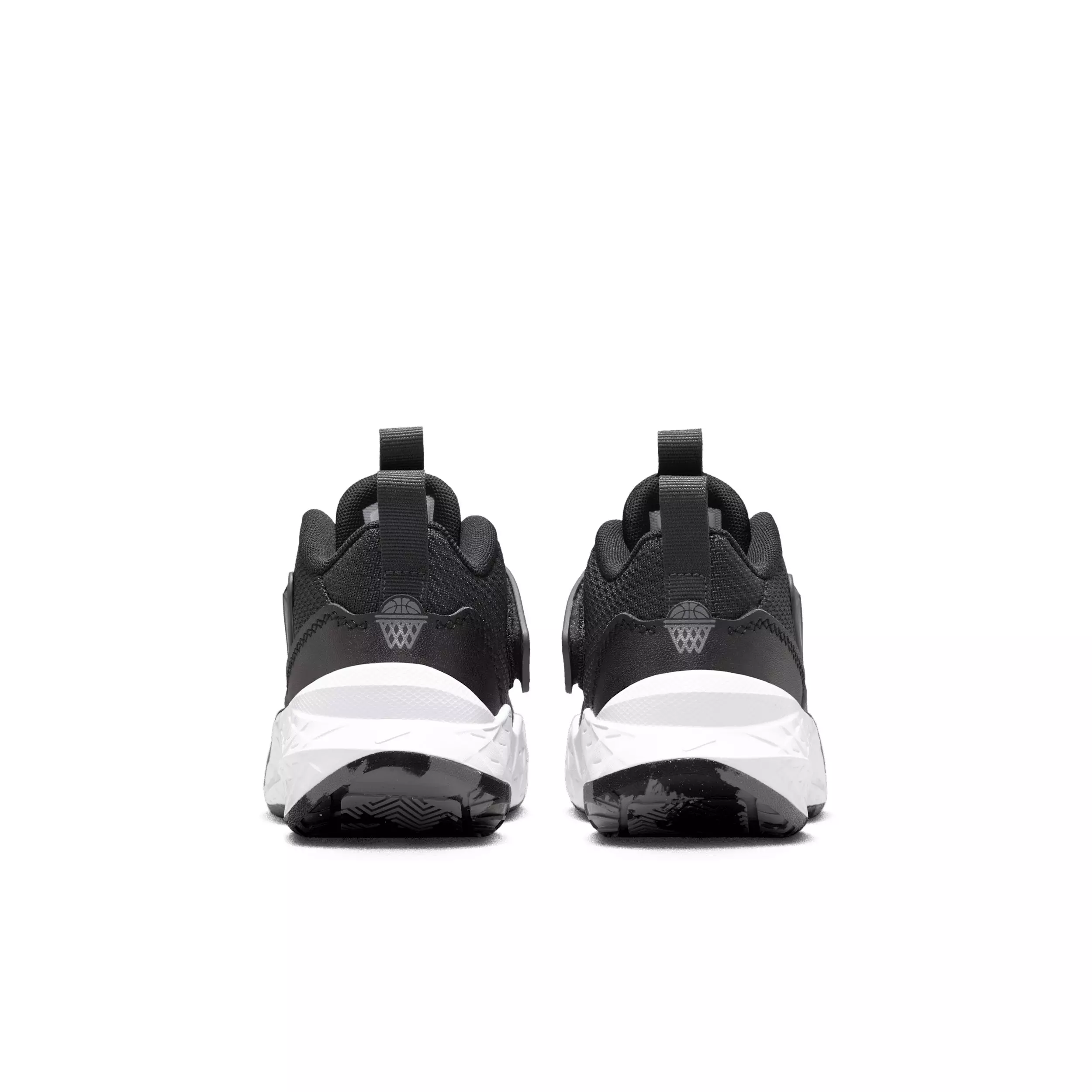 Nike Team Hustle D 12 "Black/Anthracite/White" Preschool Boys' Basketball Shoe - BLACK/ANTHRACITE/WHITE