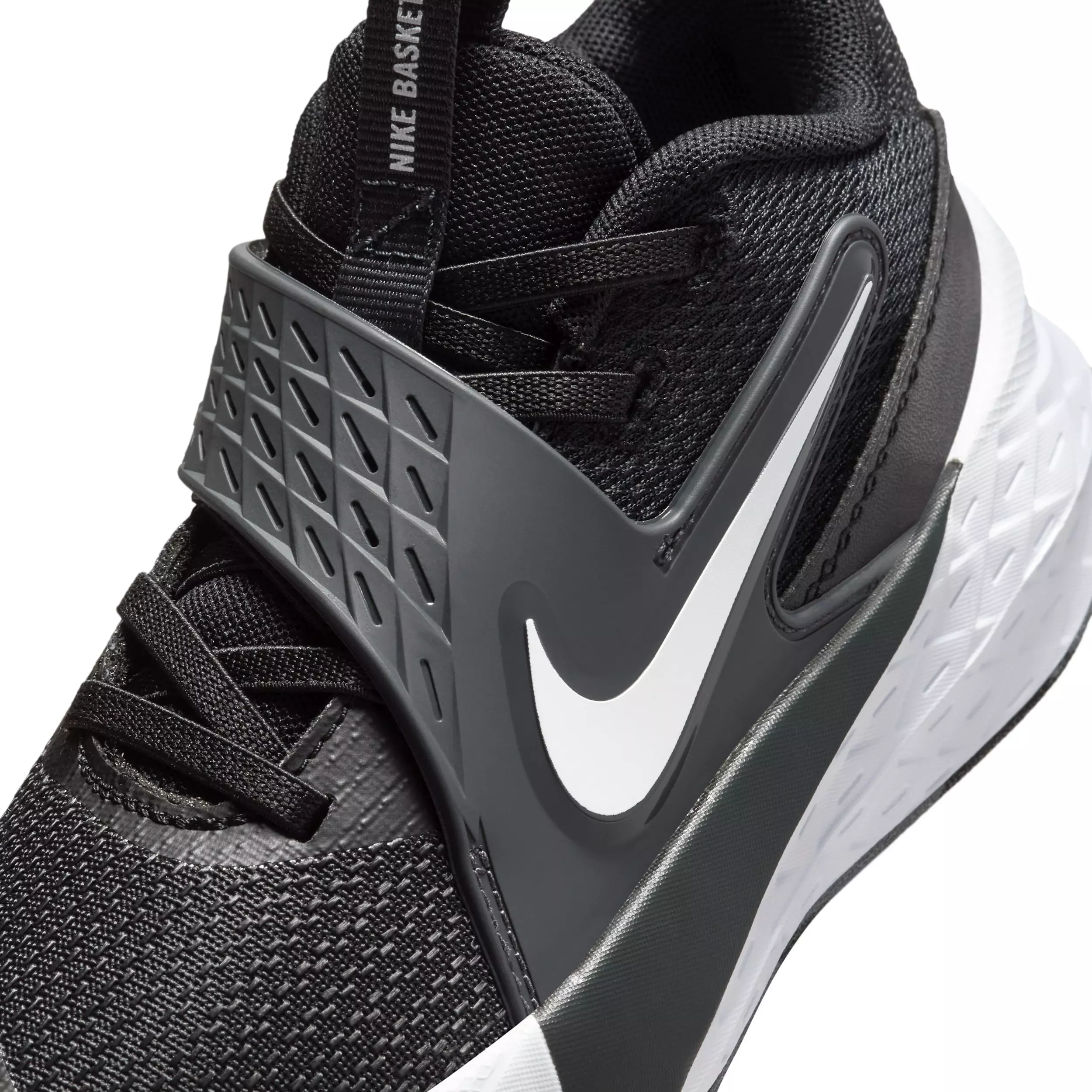 Nike Team Hustle D 12 "Black/Anthracite/White" Preschool Boys' Basketball Shoe - BLACK/ANTHRACITE/WHITE