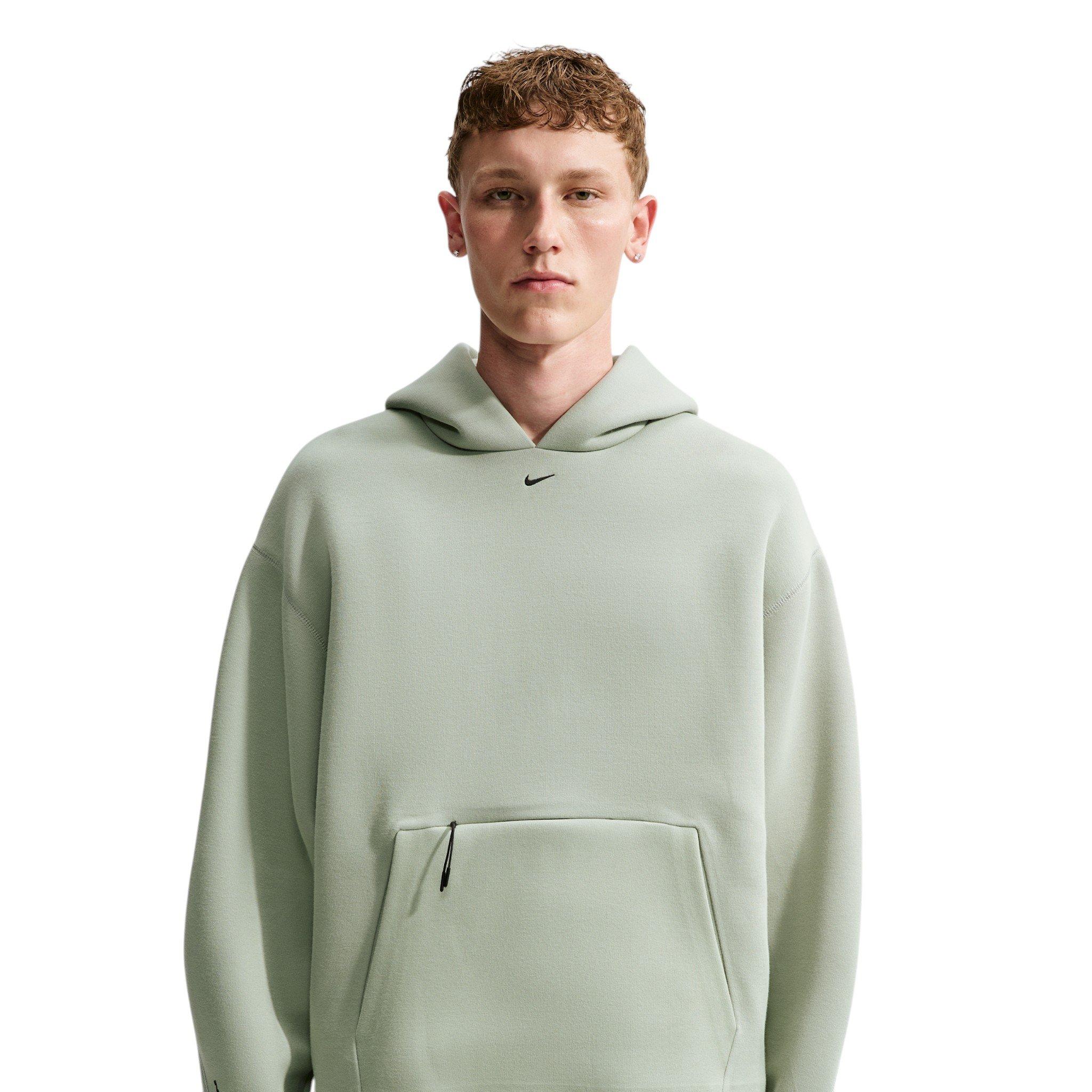 Nike Men's Tech Fleece Pullover Hoodie - GREEN Thumbnail View 1