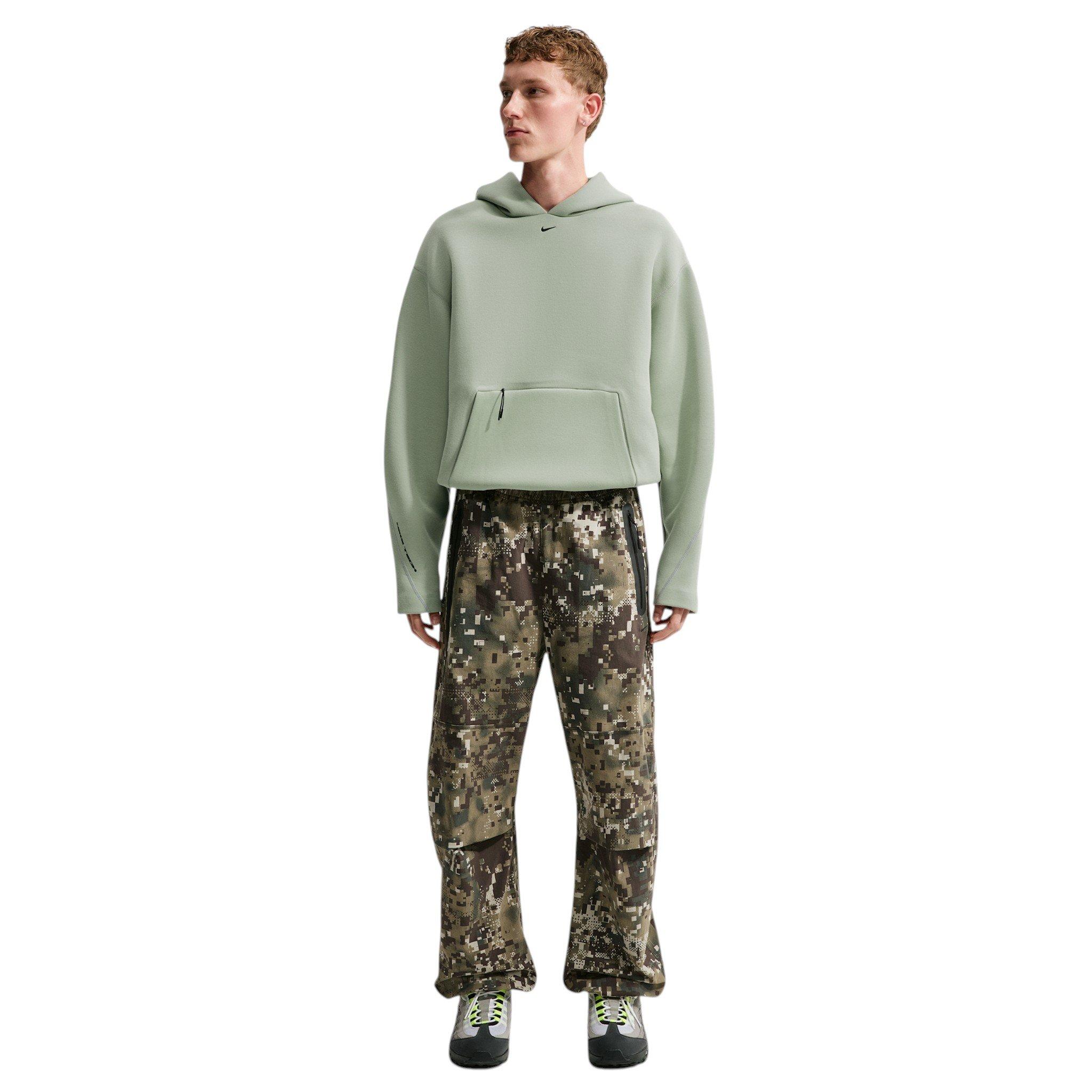 Nike Men's Tech Fleece Pullover Hoodie - GREEN Thumbnail View 4