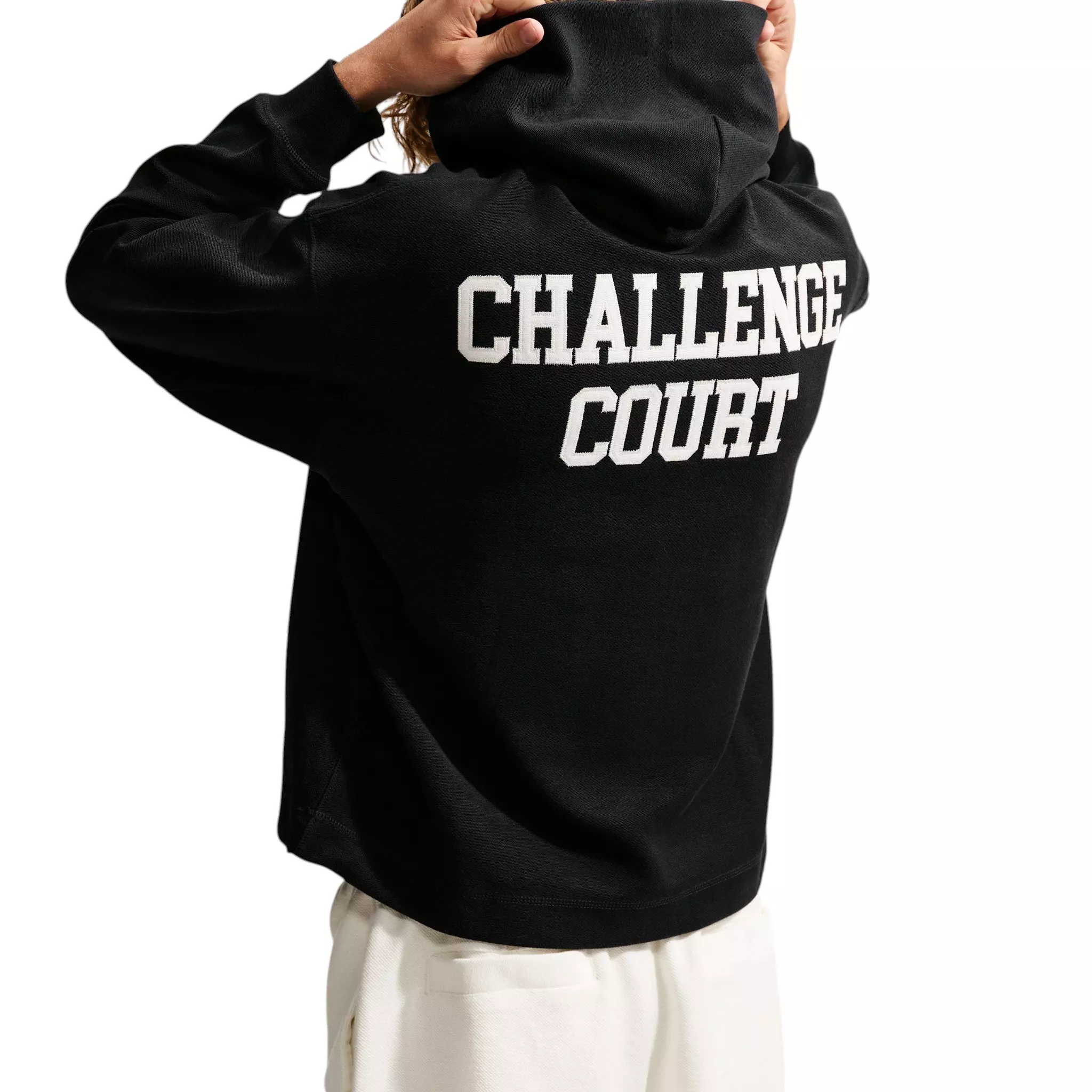 Nike Men's Club Rules French Terry Hoodie - BLACK