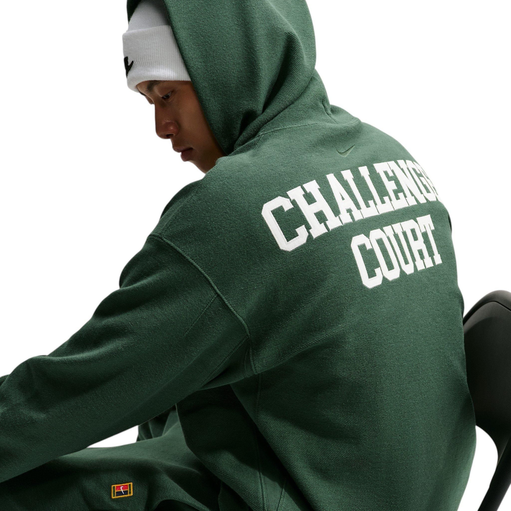 Nike Men's Club Rules French Terry Hoodie - GREEN Thumbnail View 3