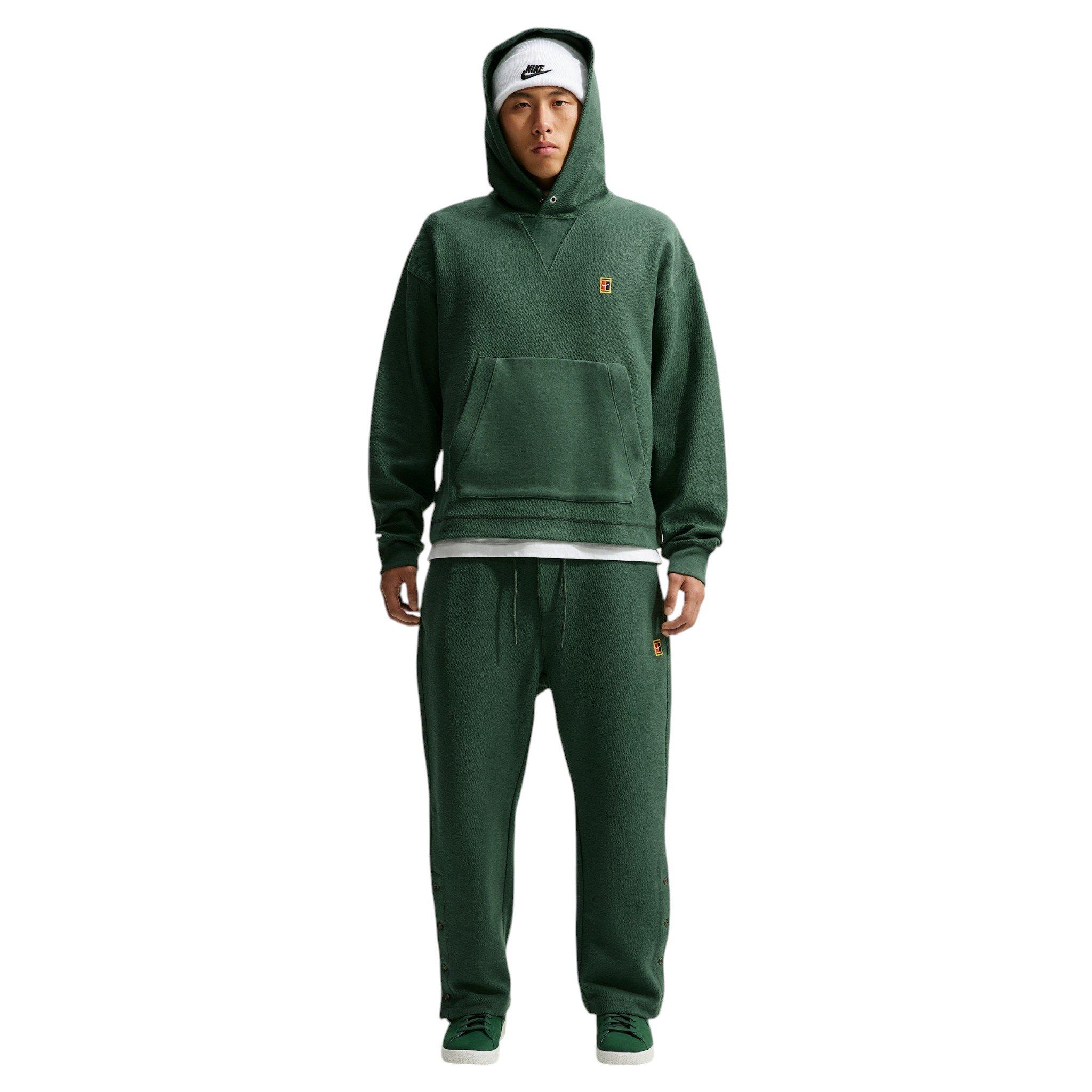 Nike Men's Club Rules French Terry Hoodie - GREEN Thumbnail View 5