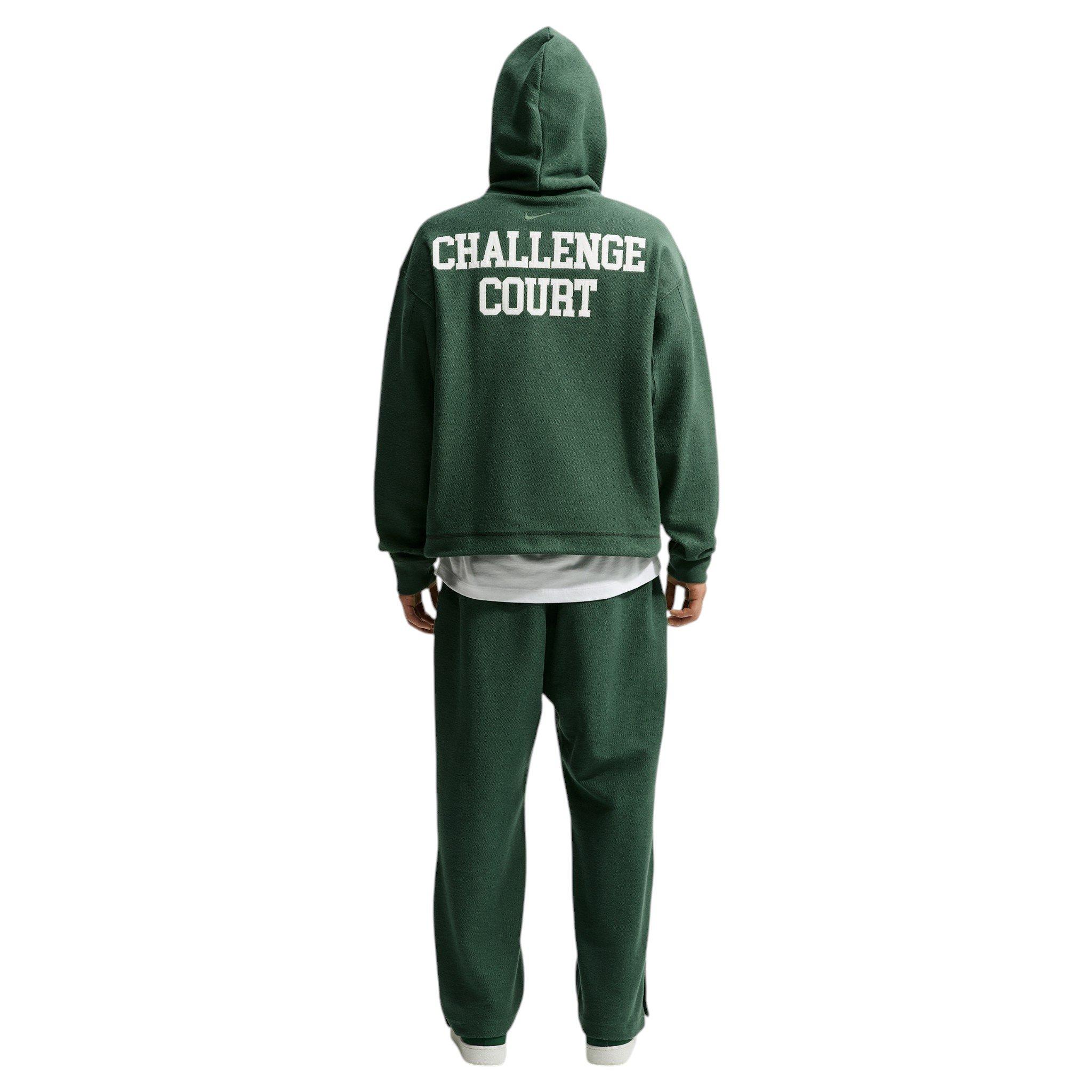 Nike Men's Club Rules French Terry Hoodie - GREEN Thumbnail View 6