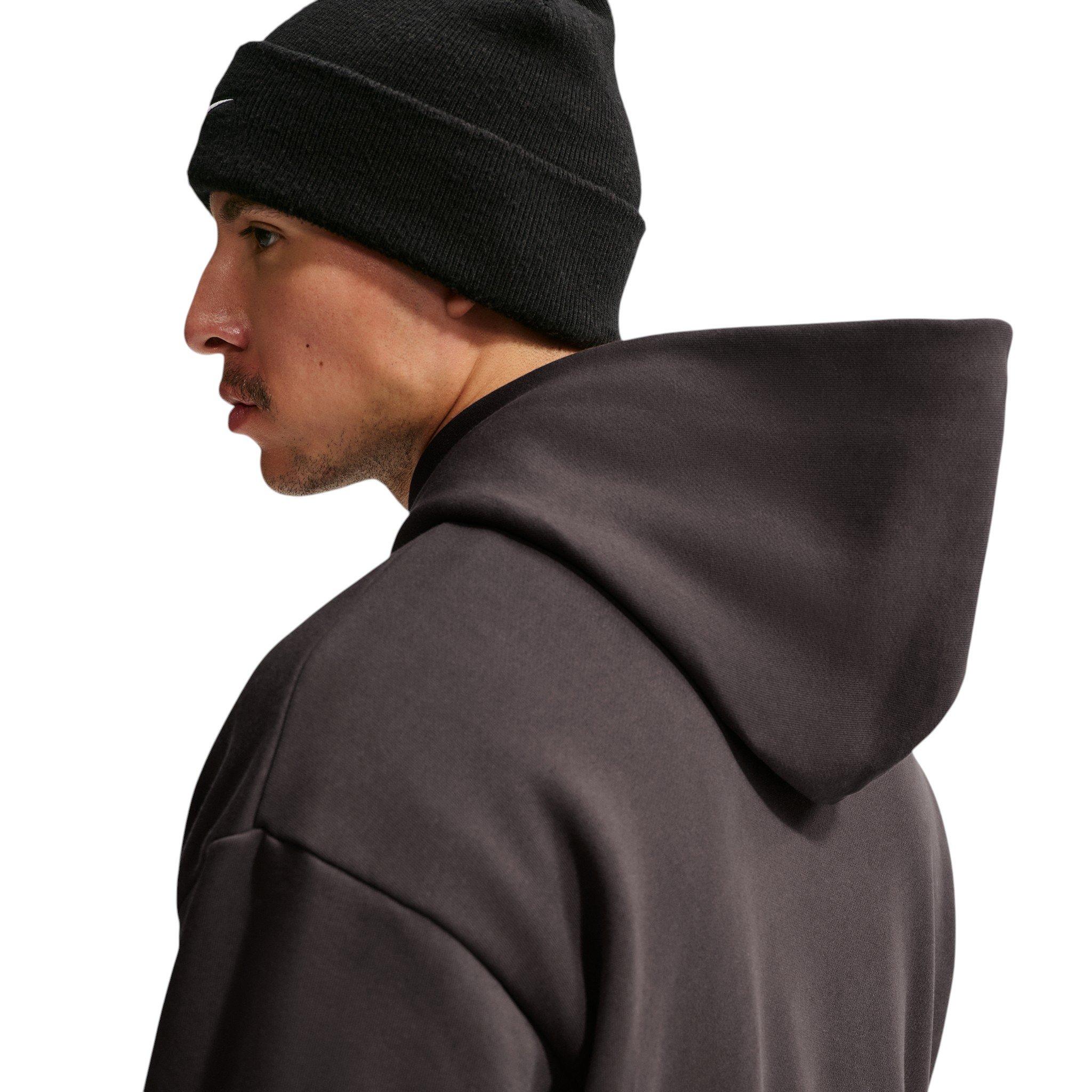 Nike Men's Solo Fleece Pullover Hoodie - Velvet Brown/Sail - BROWN/SAIL