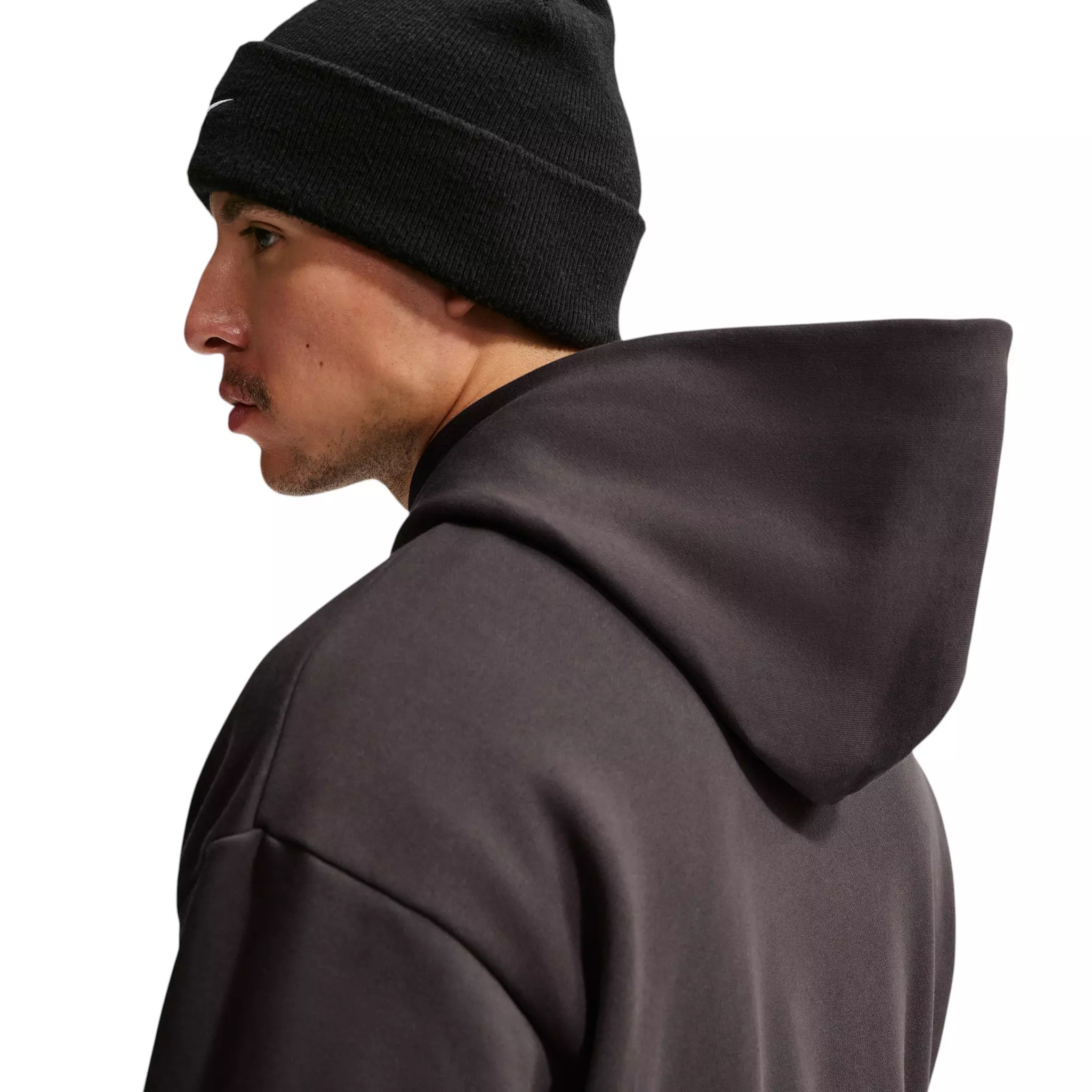Nike Men's Solo Fleece Pullover Hoodie - Velvet Brown/Sail - BROWN/SAIL