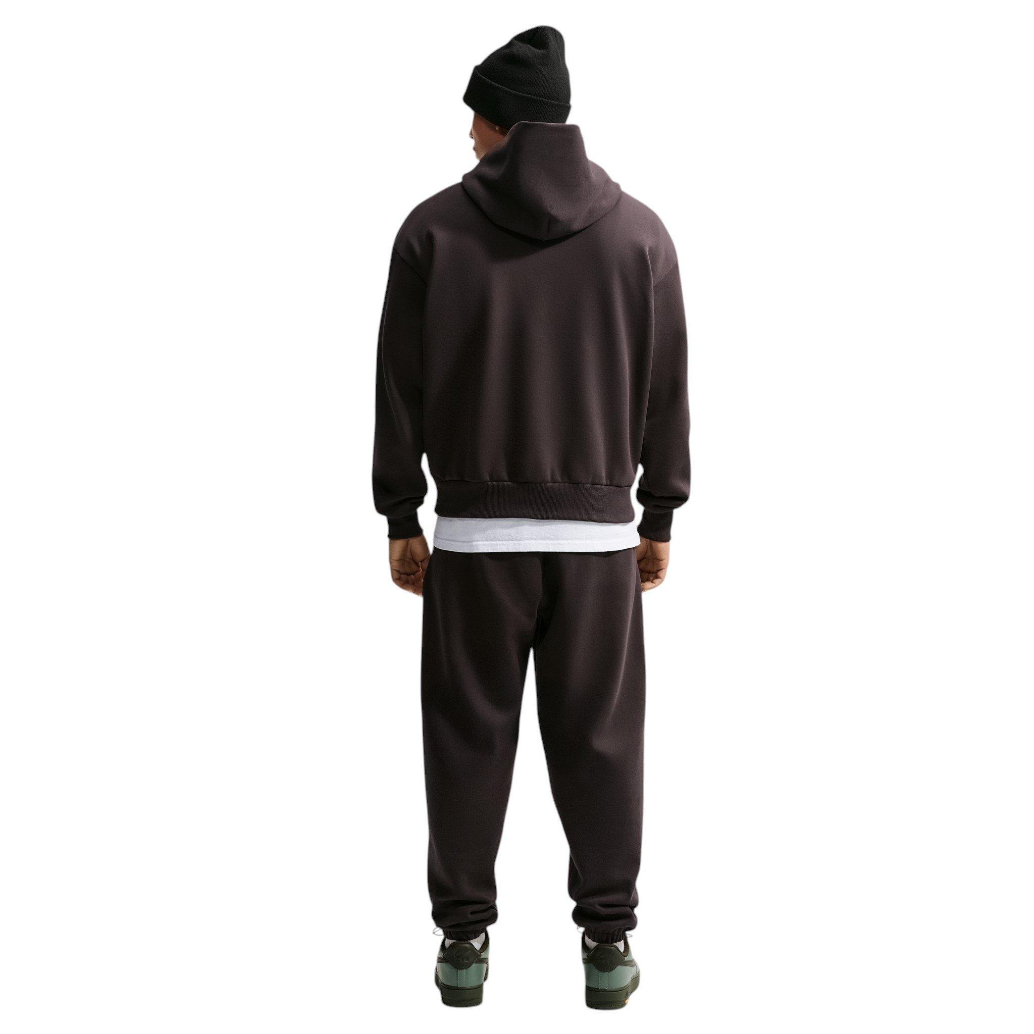 Nike Men's Solo Fleece Pullover Hoodie - Velvet Brown/Sail - BROWN/SAIL