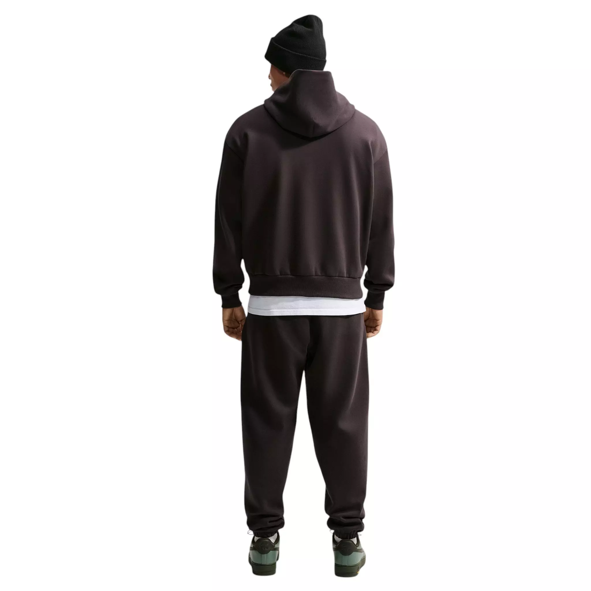 Nike Men's Solo Fleece Pullover Hoodie - Velvet Brown/Sail - BROWN/SAIL