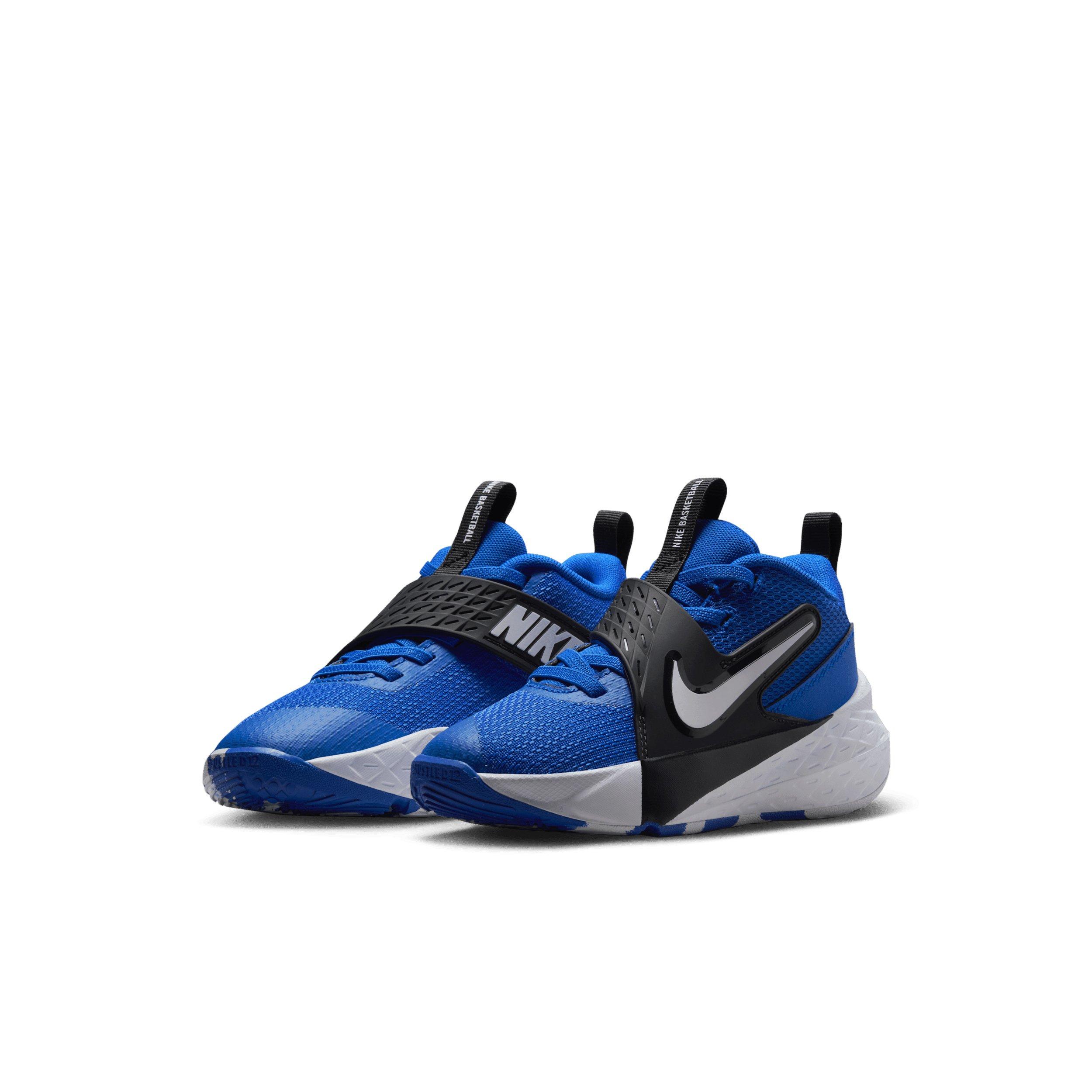 Nike Team Hustle D 12 Preschool Boys' "Game Royal/Black/White" Basketball Shoe