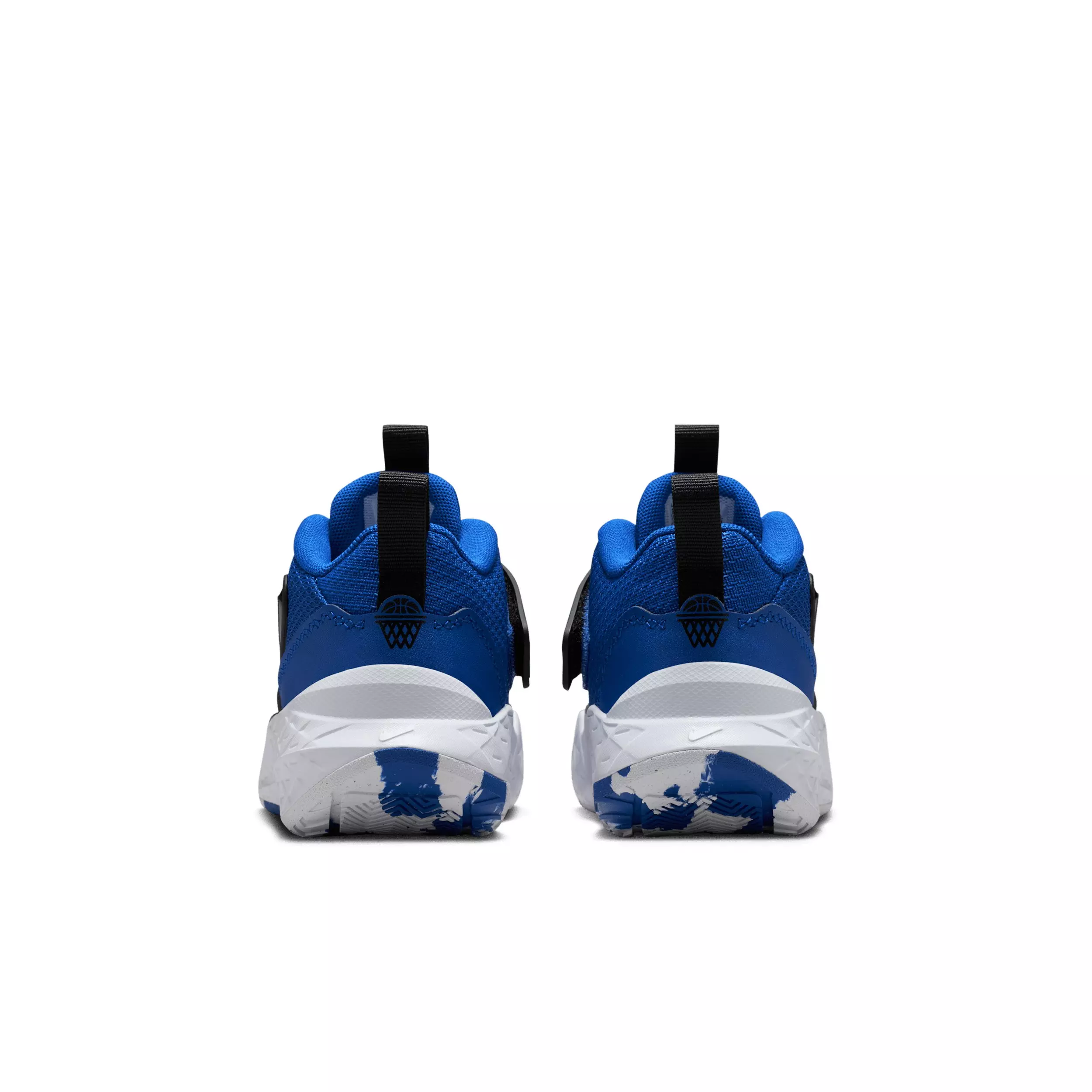 Nike Team Hustle D 12 "Game Royal/Black/White" Preschool Boys' Basketball Shoe - ROYAL/BLACK/WHITE