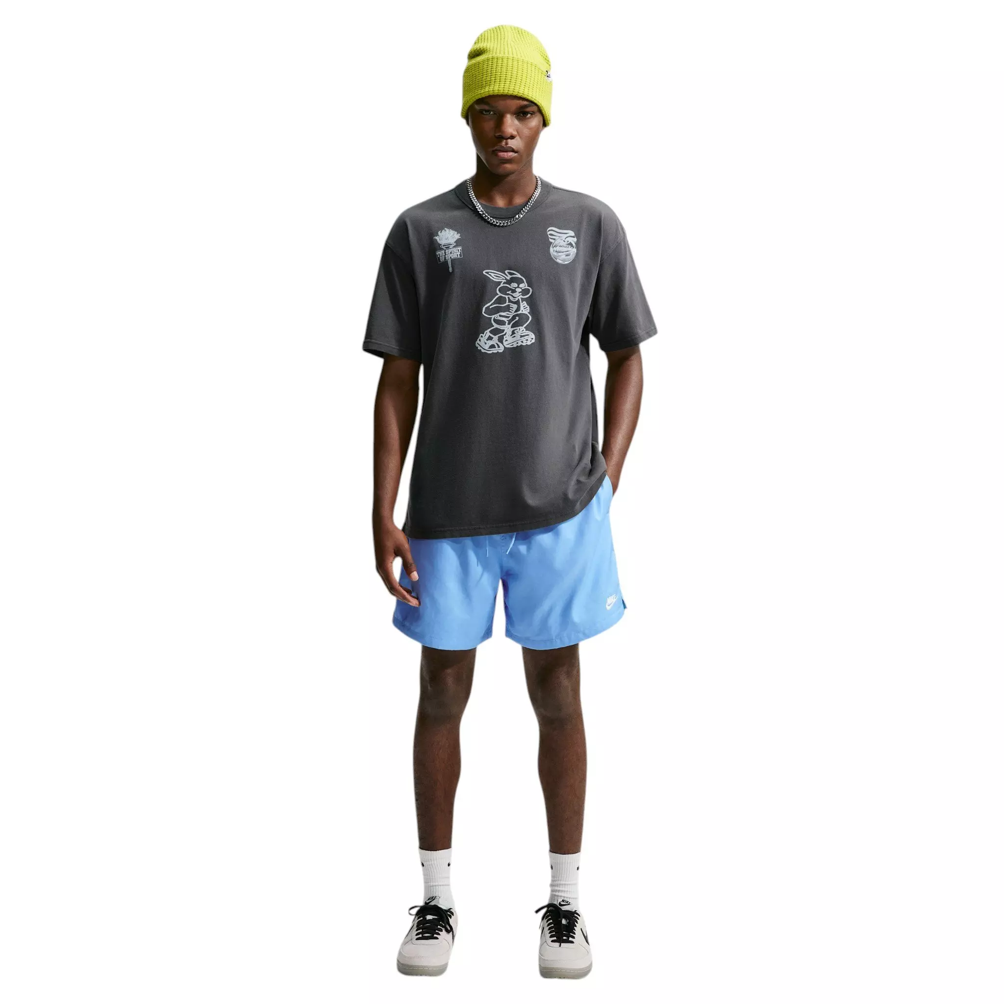 Nike Men's Club Woven Flow Shorts - BLUE