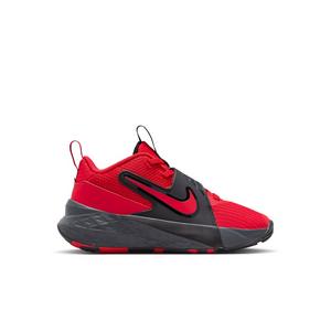 Nike Team Hustle D 12 "University Red/Black/Anthracite/Red" Preschool Boys' Basketball Shoe