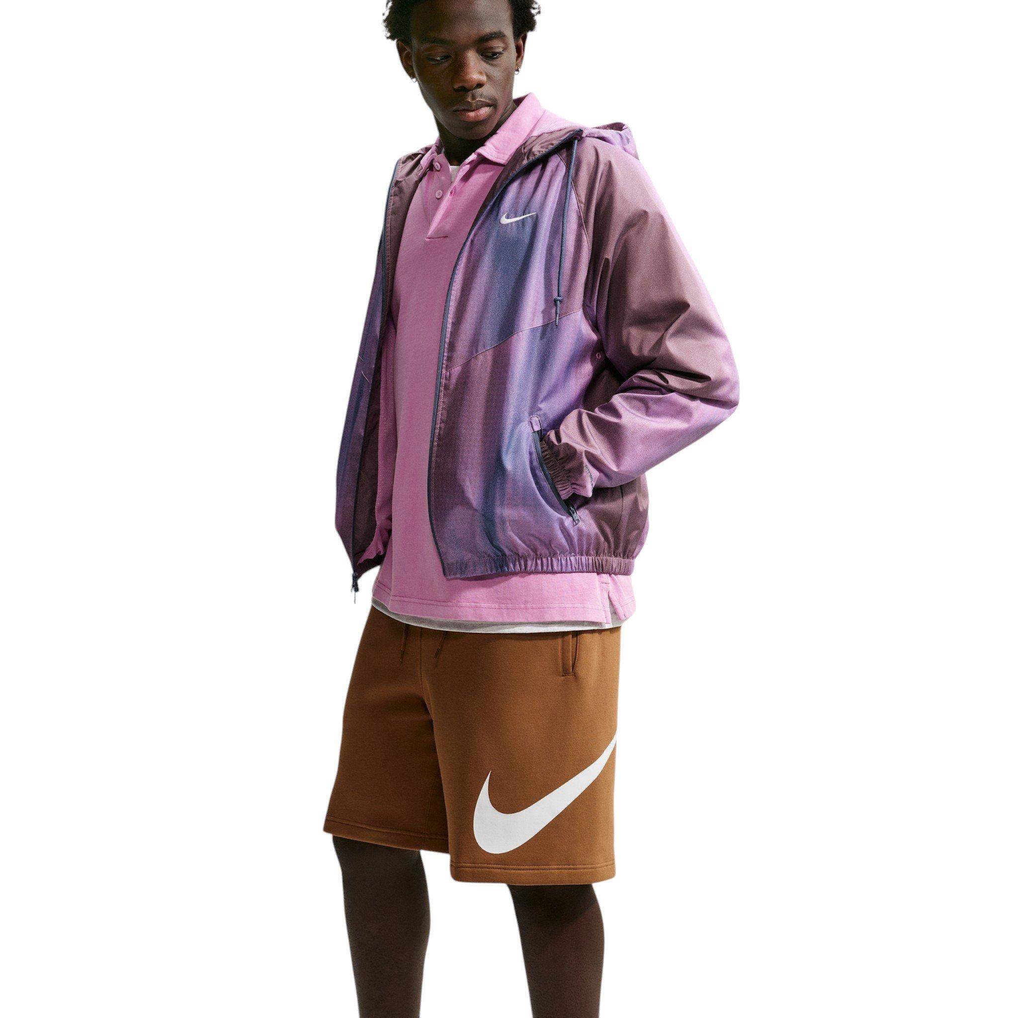 Nike Men's Club Fleece Shorts - BROWN Thumbnail View 3