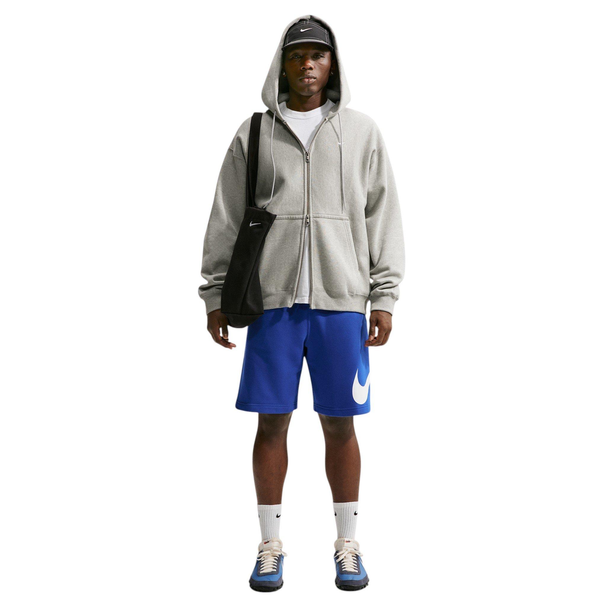 Nike Men's Club Fleece Shorts - BLUE Thumbnail View 4