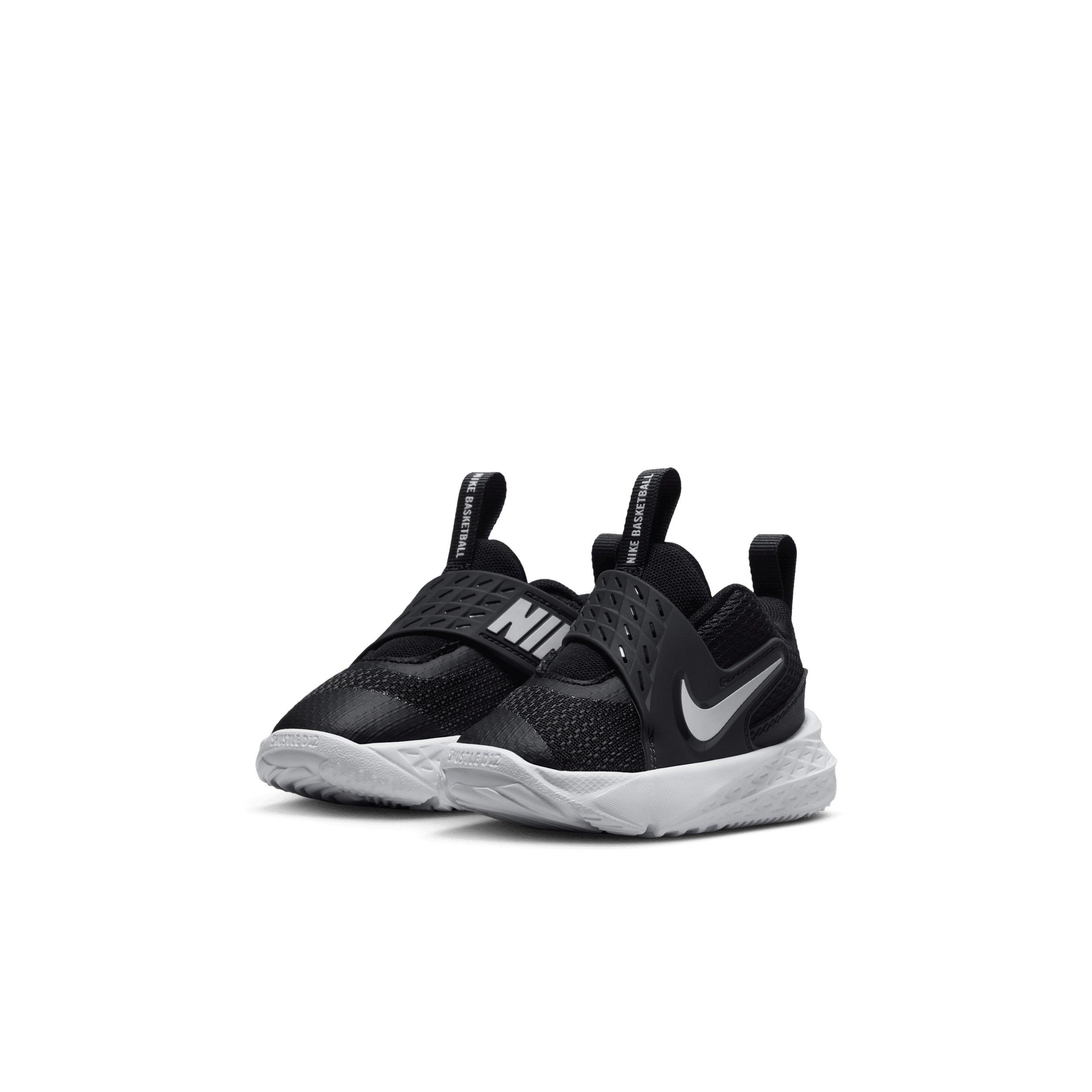 Nike Team Hustle D 12 Infant Boys' "Black/Anthracite/White" Basketball Shoe