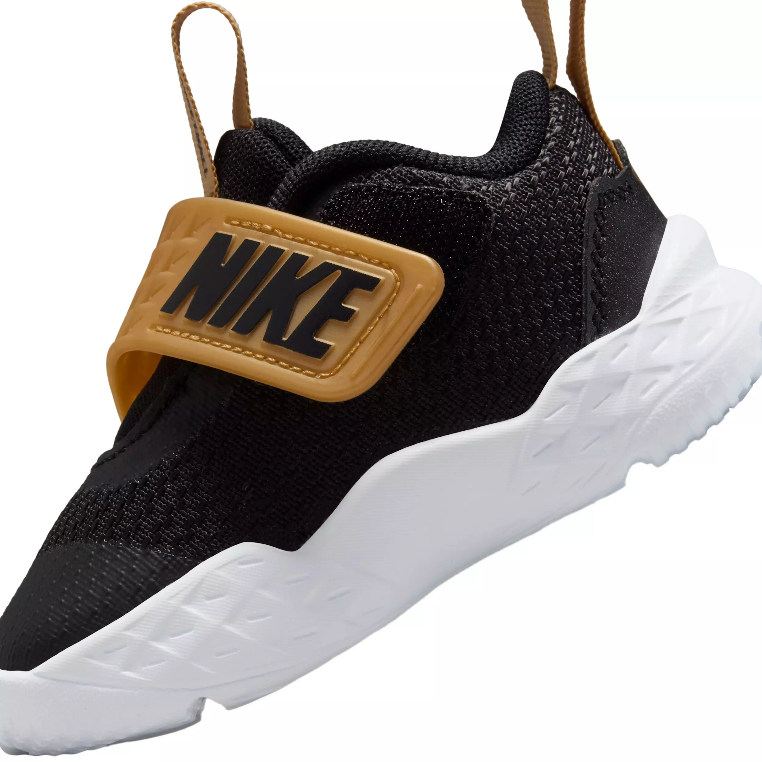 Nike Team Hustle D 12 "Black/Metallic Gold/White/Black" Infant Boys' Basketball Shoe - BLACK/GOLD/WHITE/BLACK