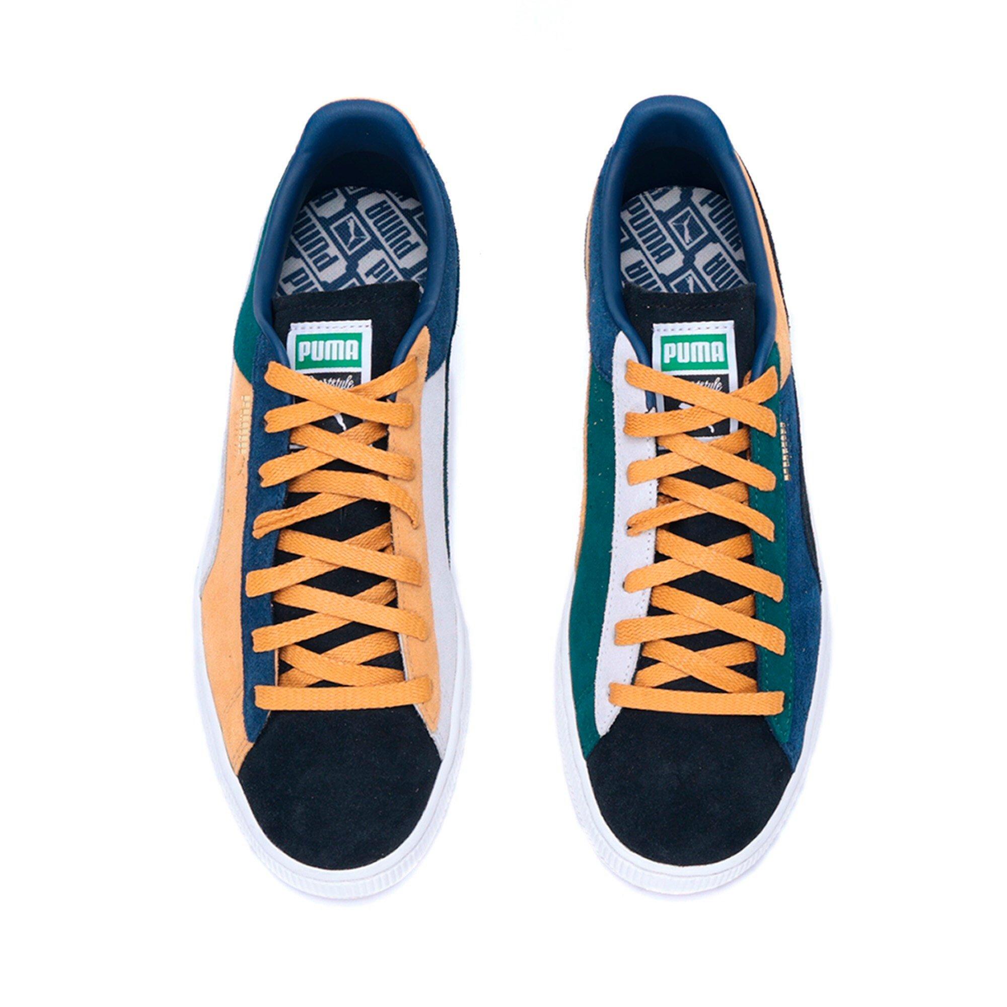 PUMA Suede Iconix 23 "Persian Blue/Amber" Men's Shoe - BLUE/AMBER Thumbnail View 3