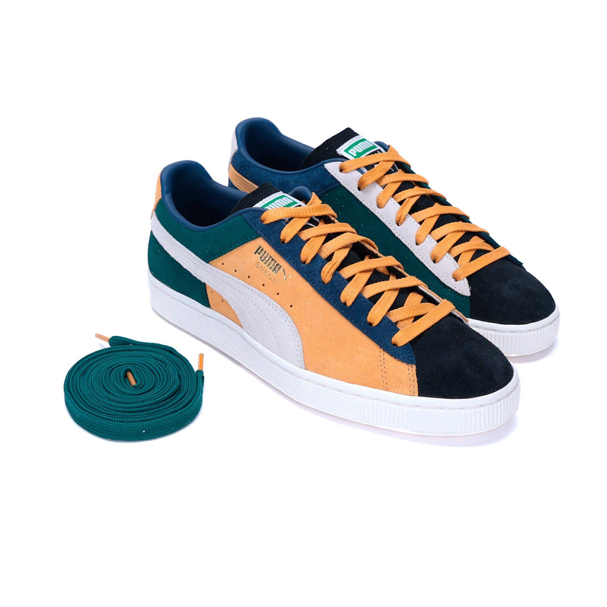 PUMA Suede Iconix 23 "Persian Blue/Amber" Men's Shoe - BLUE/AMBER Thumbnail View 4
