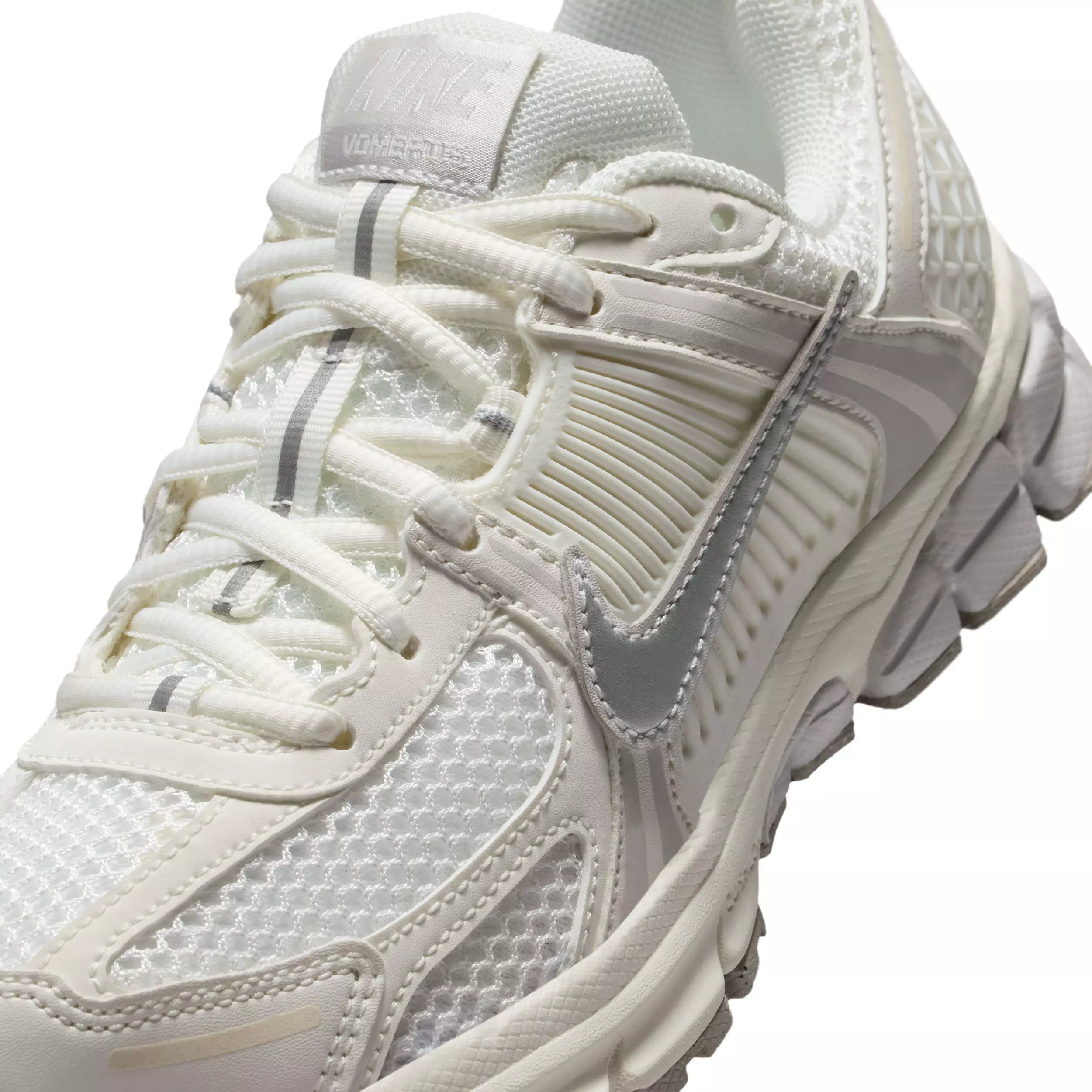 Nike Vomero 5 "Sail/Vast Grey/College Grey/Metallic Silver" Grade School Girls' Shoe - SAIL/GREY/GREY/SILVER