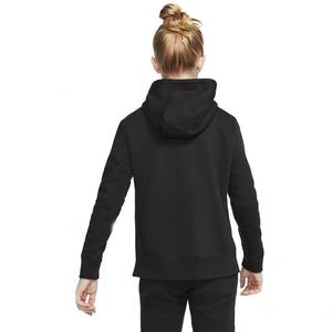Nike Girls' Sportswear Black/White Pullover Hoodie